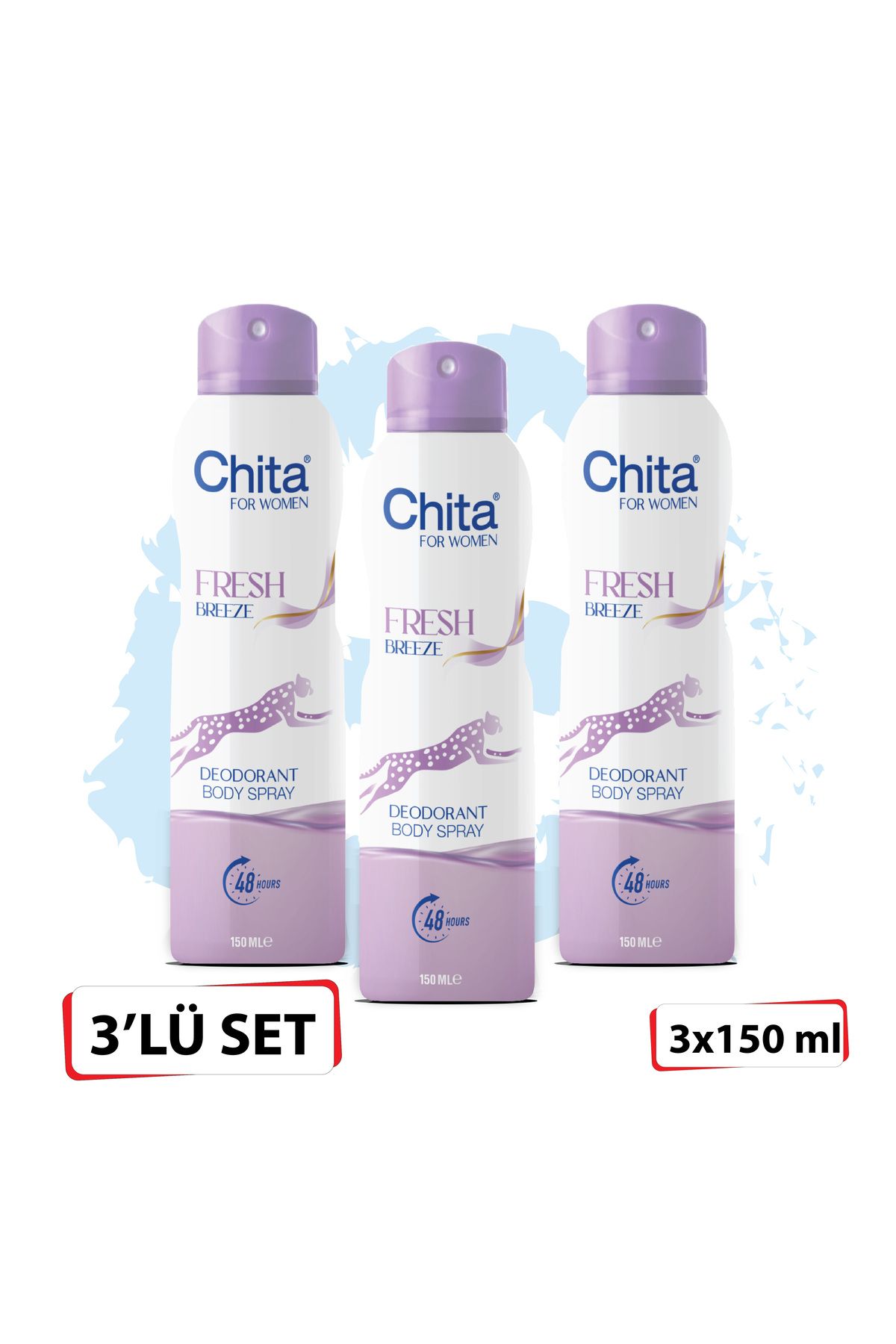 Deo 150 ml Fresh Breeze Women*3 Chita