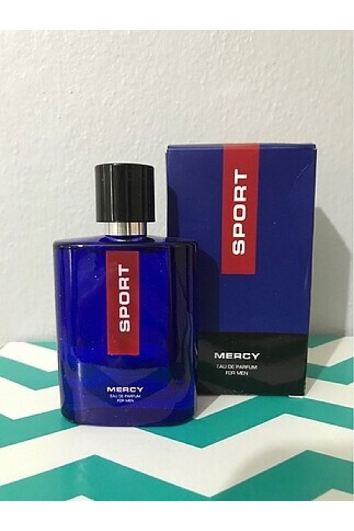 عطر اسپرت اورجینال باکس 50 میلی لیتری عطر مردانه Edp + (هدیه دئودورانت مردانه 75 میلی لیتری نیوآ) Mercy