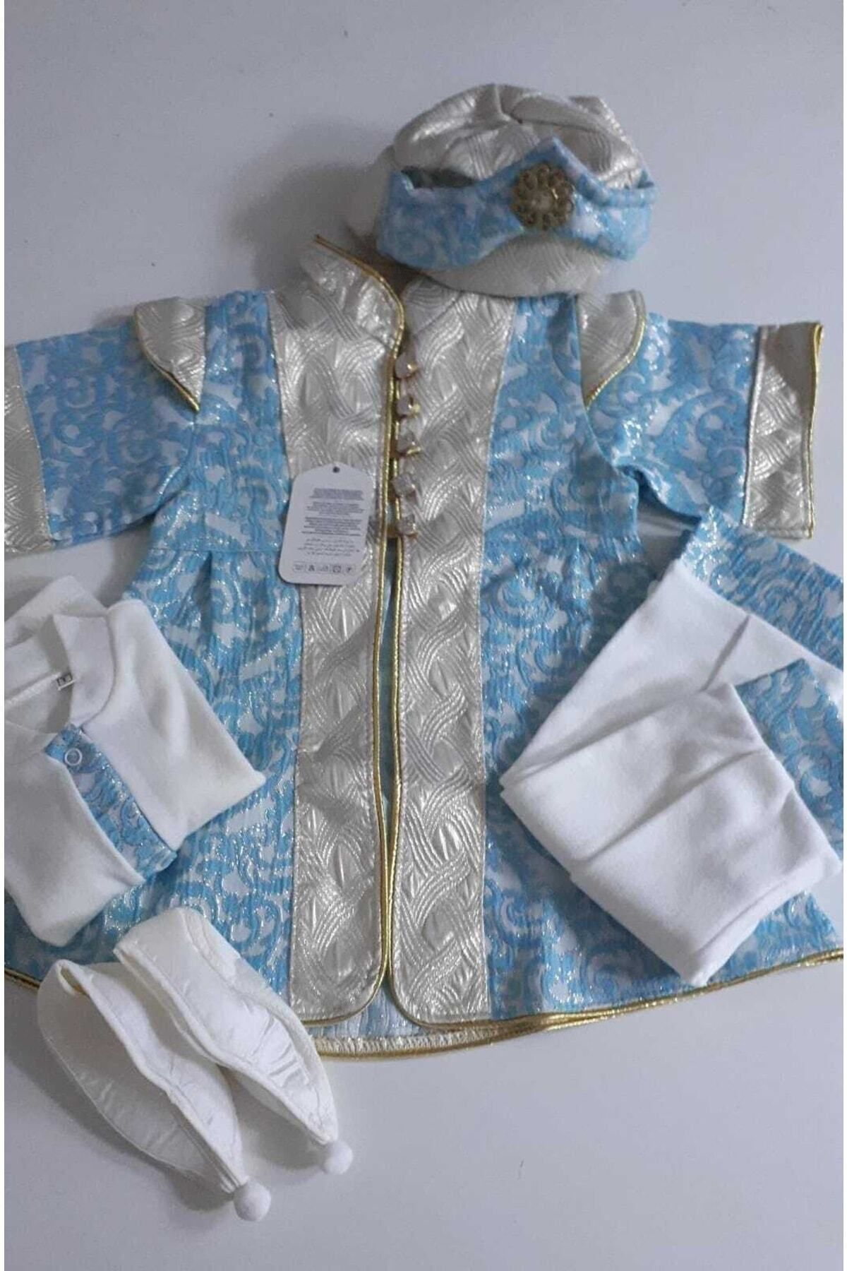 biyan collection Erkek Bebek Mevlütlük Şehzade Sünnetlik Mevlüt Sünnet Kıyafeti Erkek Çocuk Hediye Bebek Hediyelik fotoğrafı 5 (önizleme)