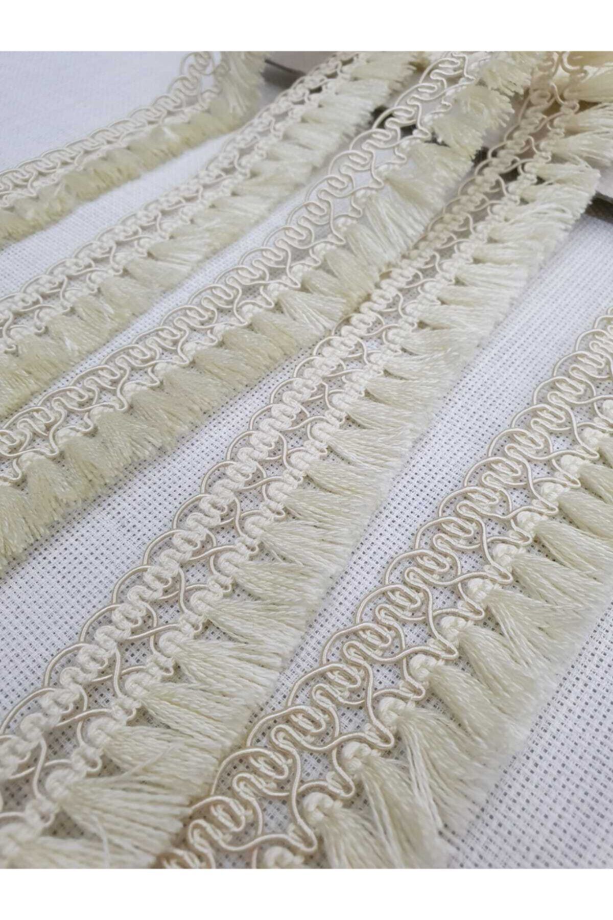 Ribbon Fringed Fringe Cream 5 Meters