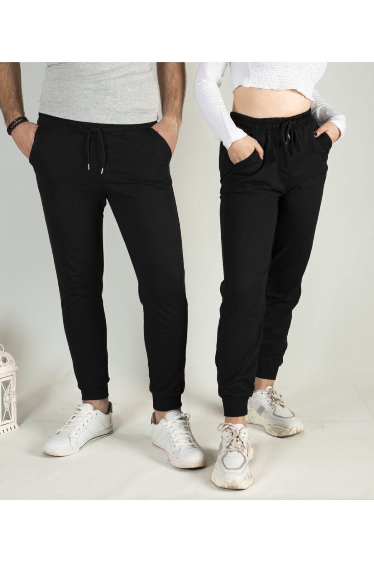 Genel Markalar Ex Jogger Unisex Eşofman Altı Siyah