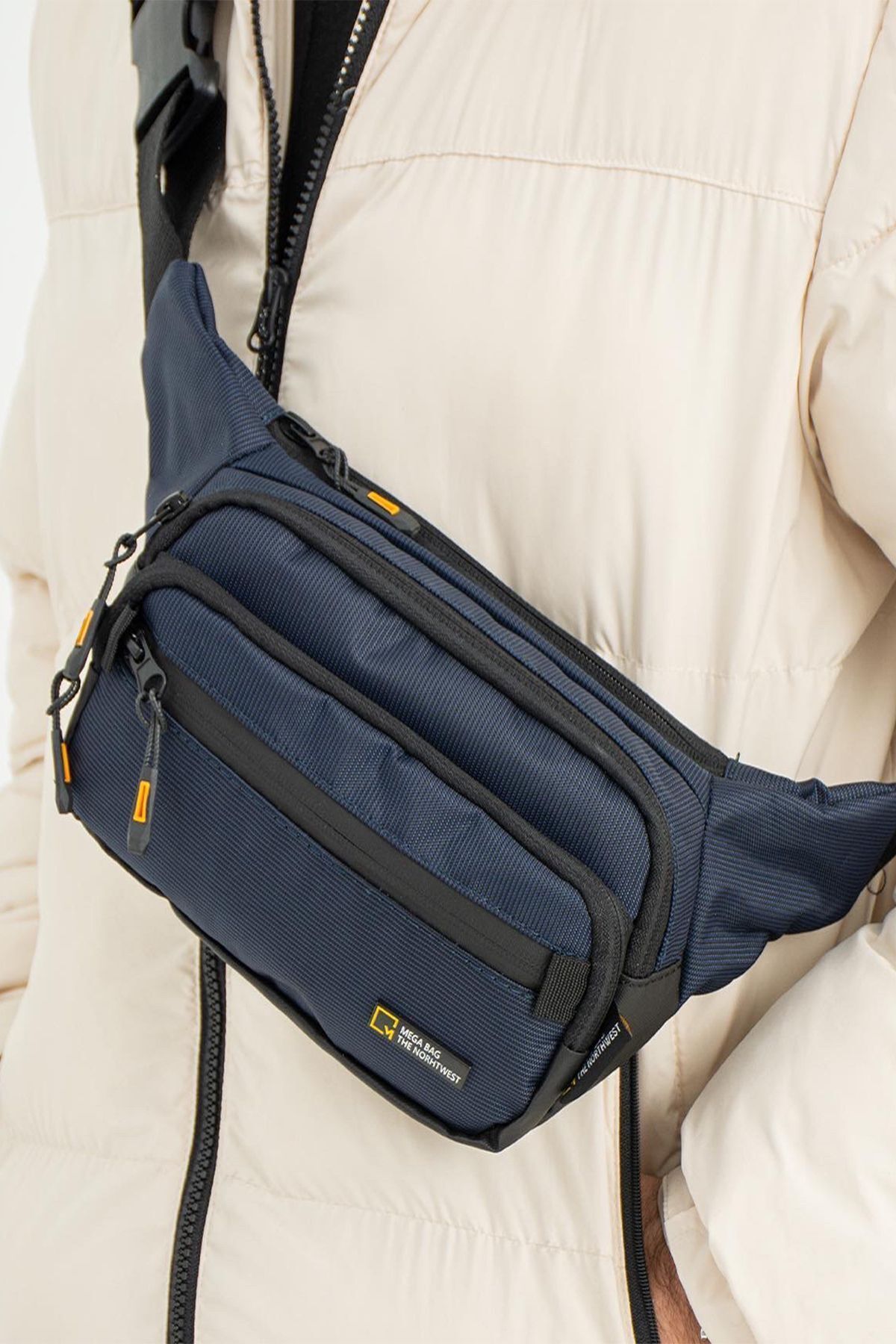 KASVA DERİ Su Geçirmez Kumaş Özellikli Bel Ve Omuz Çantası