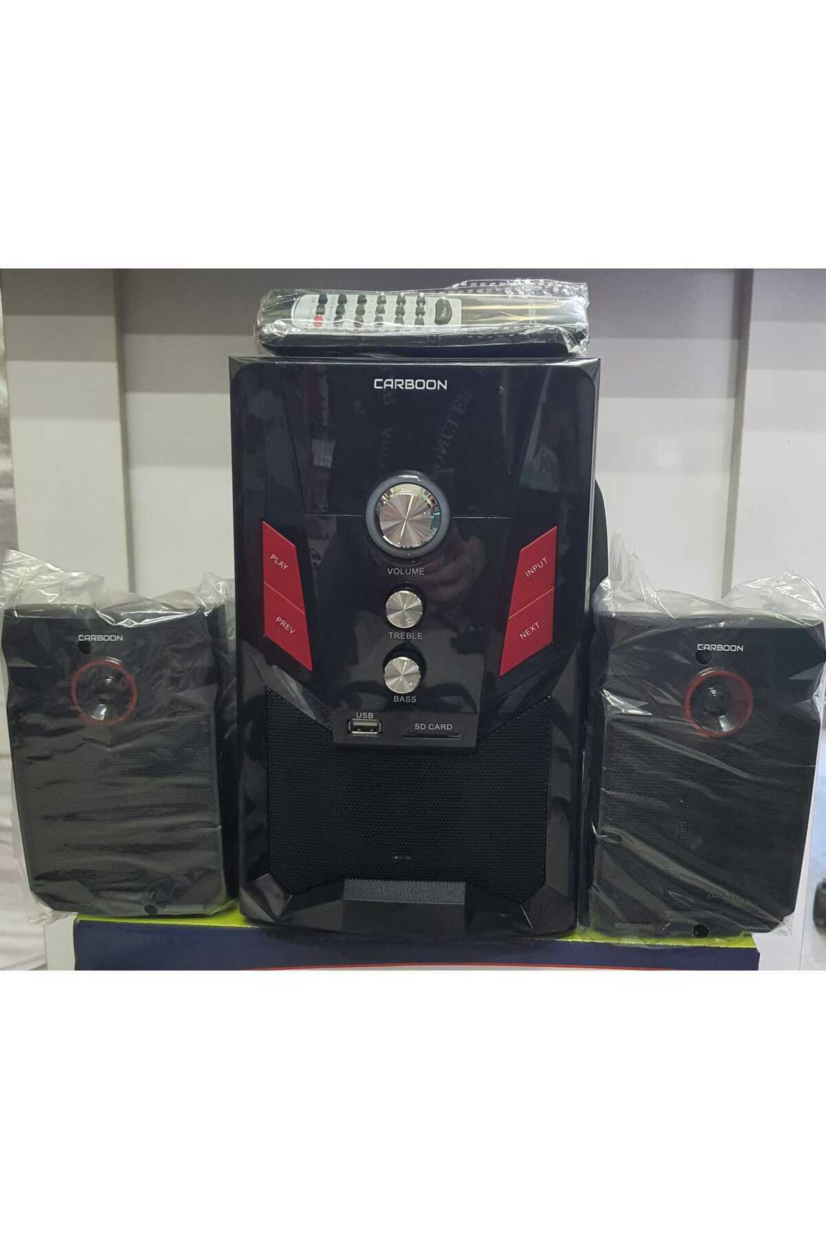 2+1 Ses Sistemi Fm Radyo Sd Kart Usb Bluetooth Uzaktan Kumandalı Subwoofer Hoparlör 4