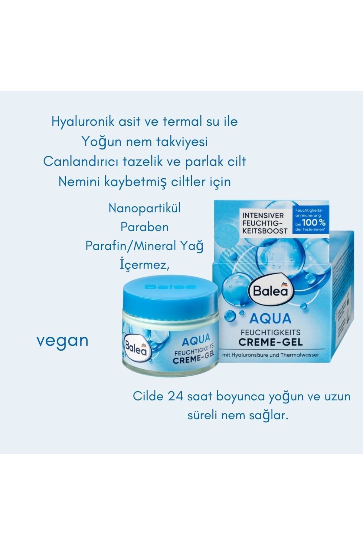 ژل کرم صورت AQUA 50 ML با کیفیت آلمانی BALEA