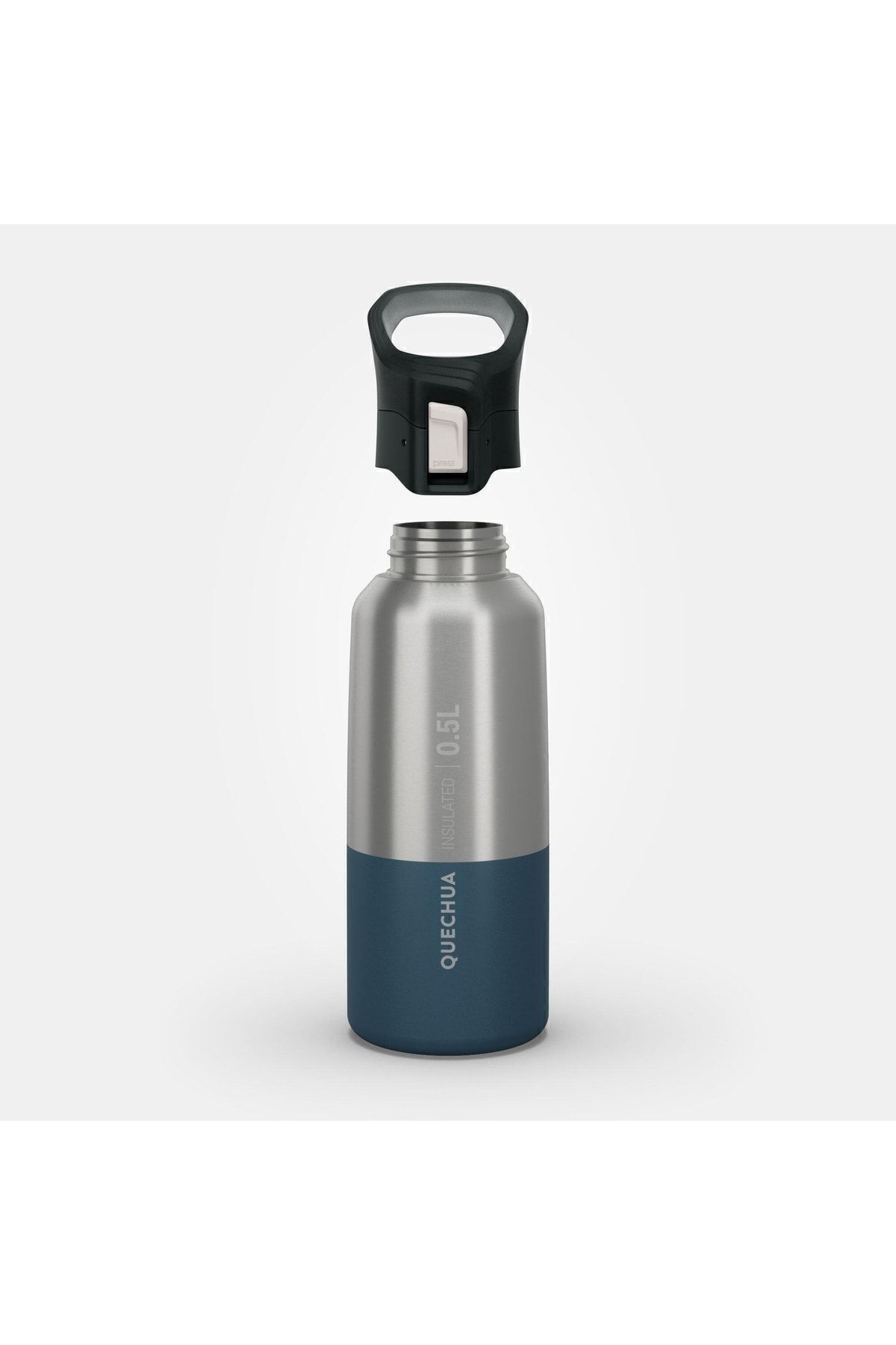 Decathlon قمقمه استیل ضد زنگ - 0.5 لیتر آبی Mh500
