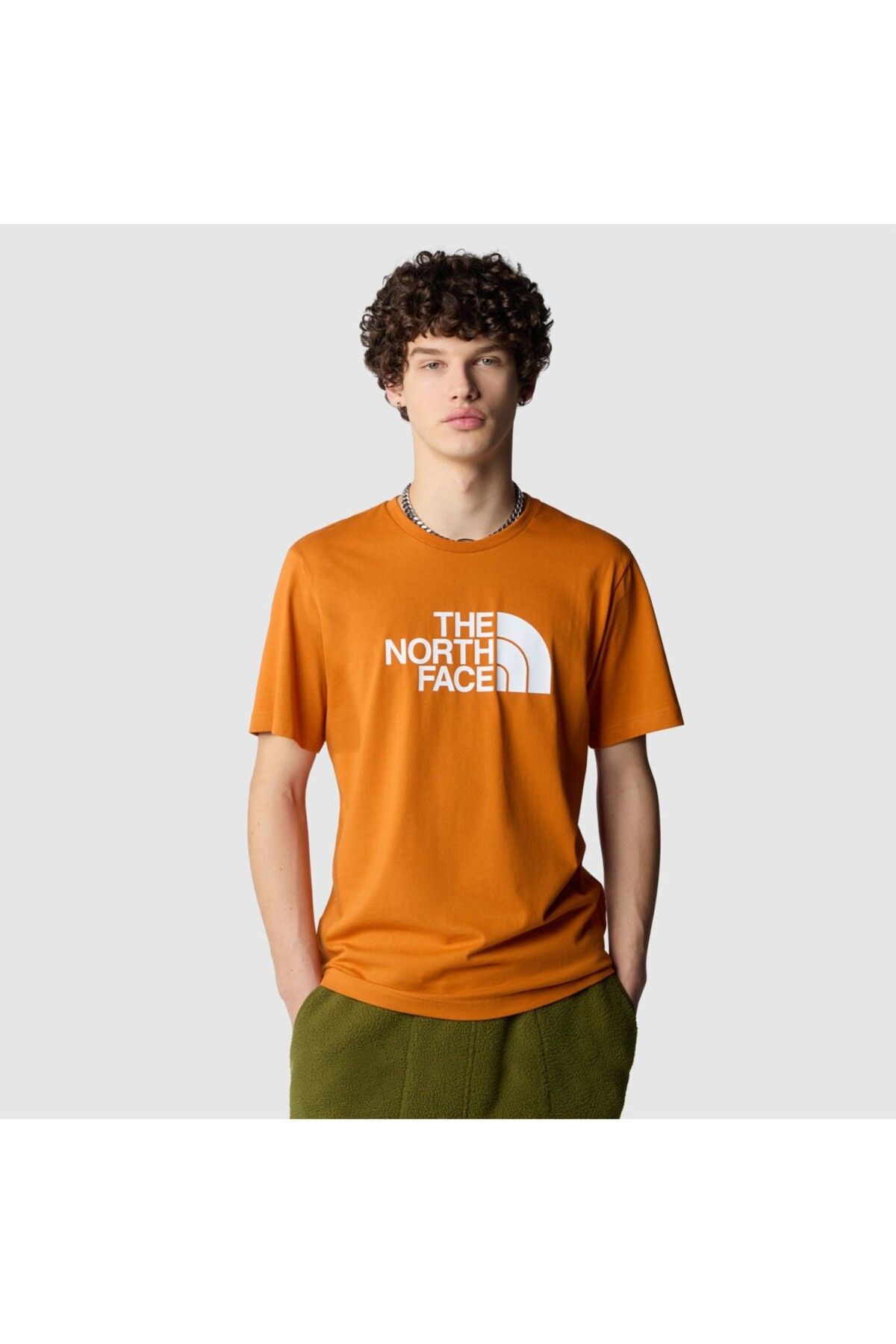 North face t shirt orange 2025