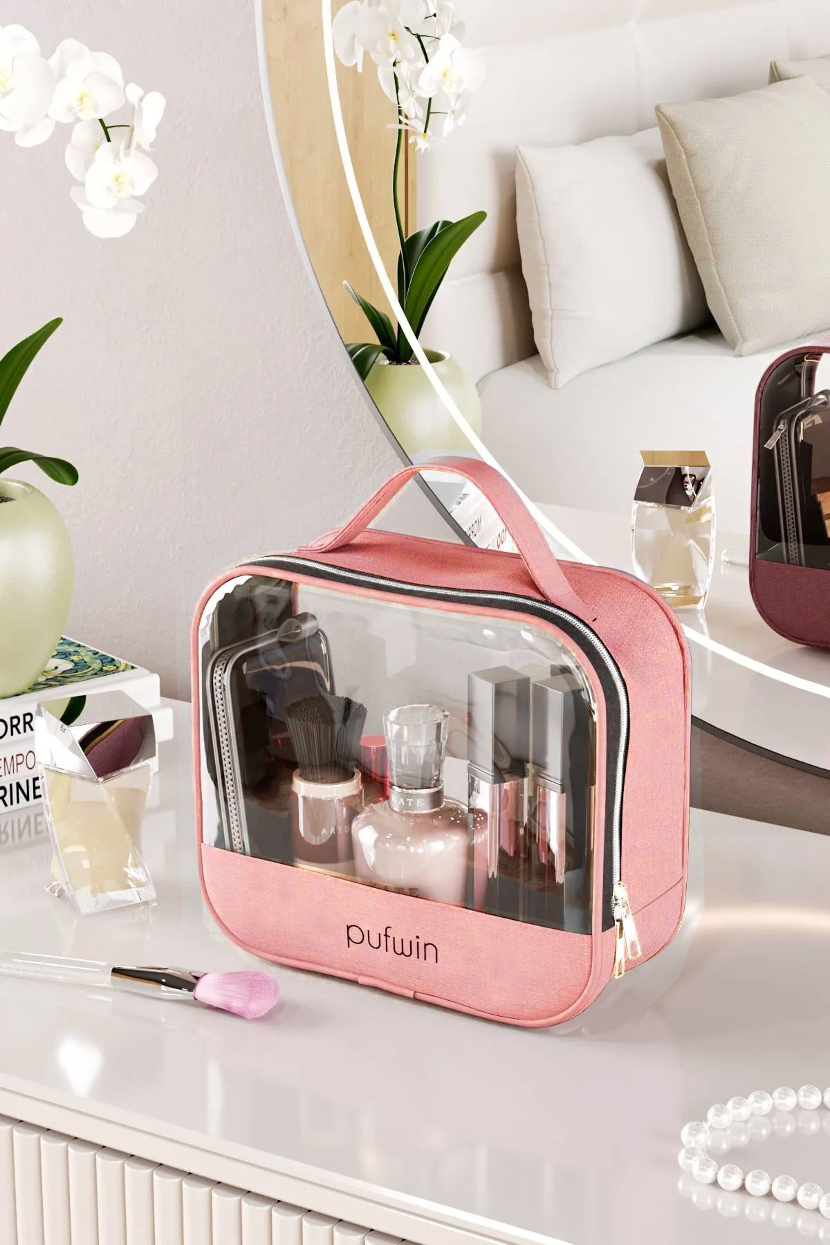 کیف سازمانی آرایش و آرایش Pufwin Home