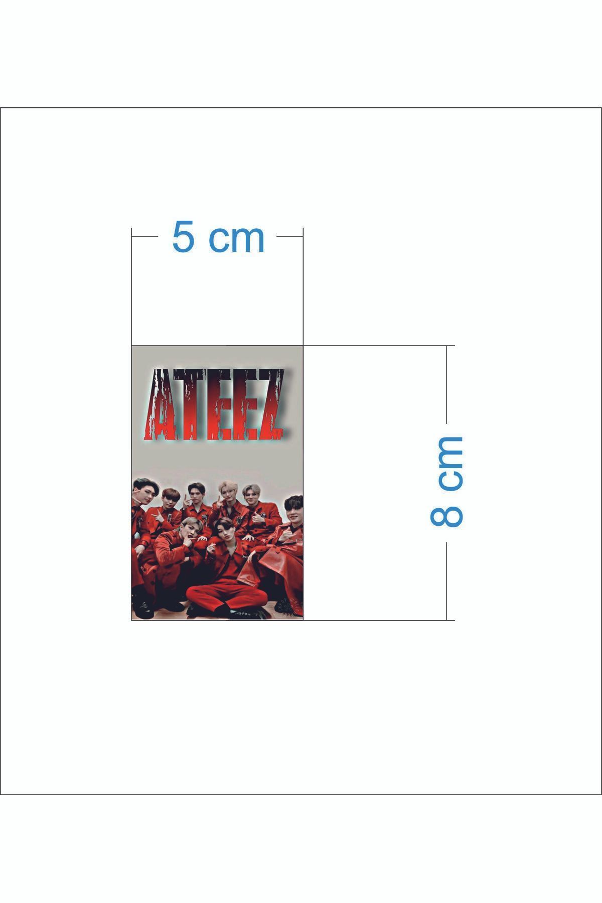 Umut Matbaacılık Ateez Çift Taraflı 14 Adet Fotokart Seti, Double