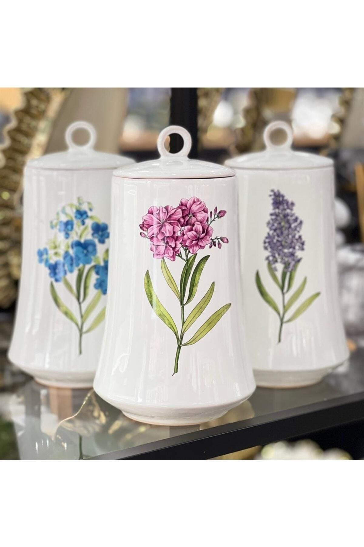 Onedekor 3'lü Lüks Lavander Kavanoz Seti - Fiyatı, Yorumları