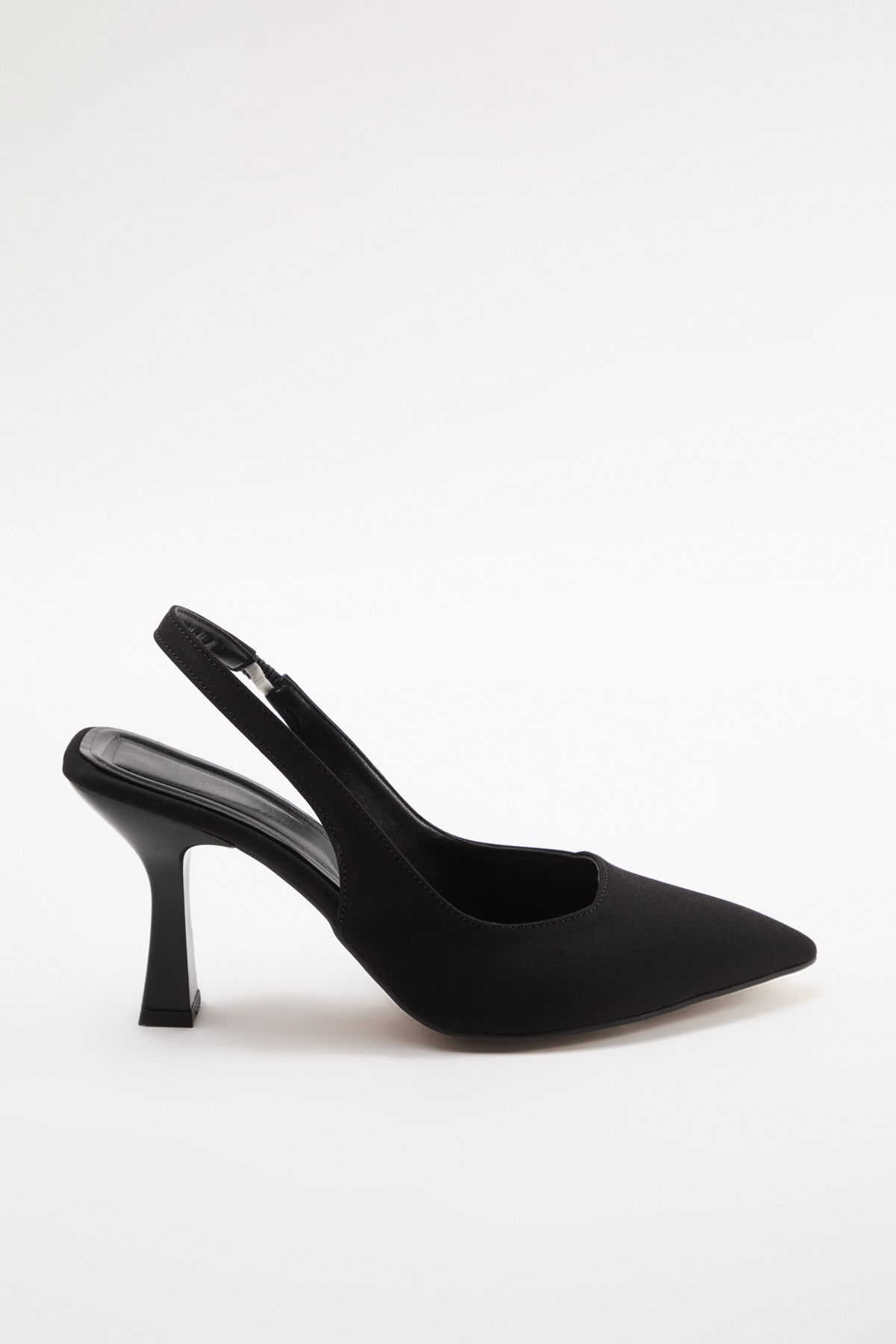 TRENDYOL SHOES-Schwarze Damenschuhe mit spitzer Zehenpartie und offenem Rücken und dünnem Absatz TAKAW25TO00010 5