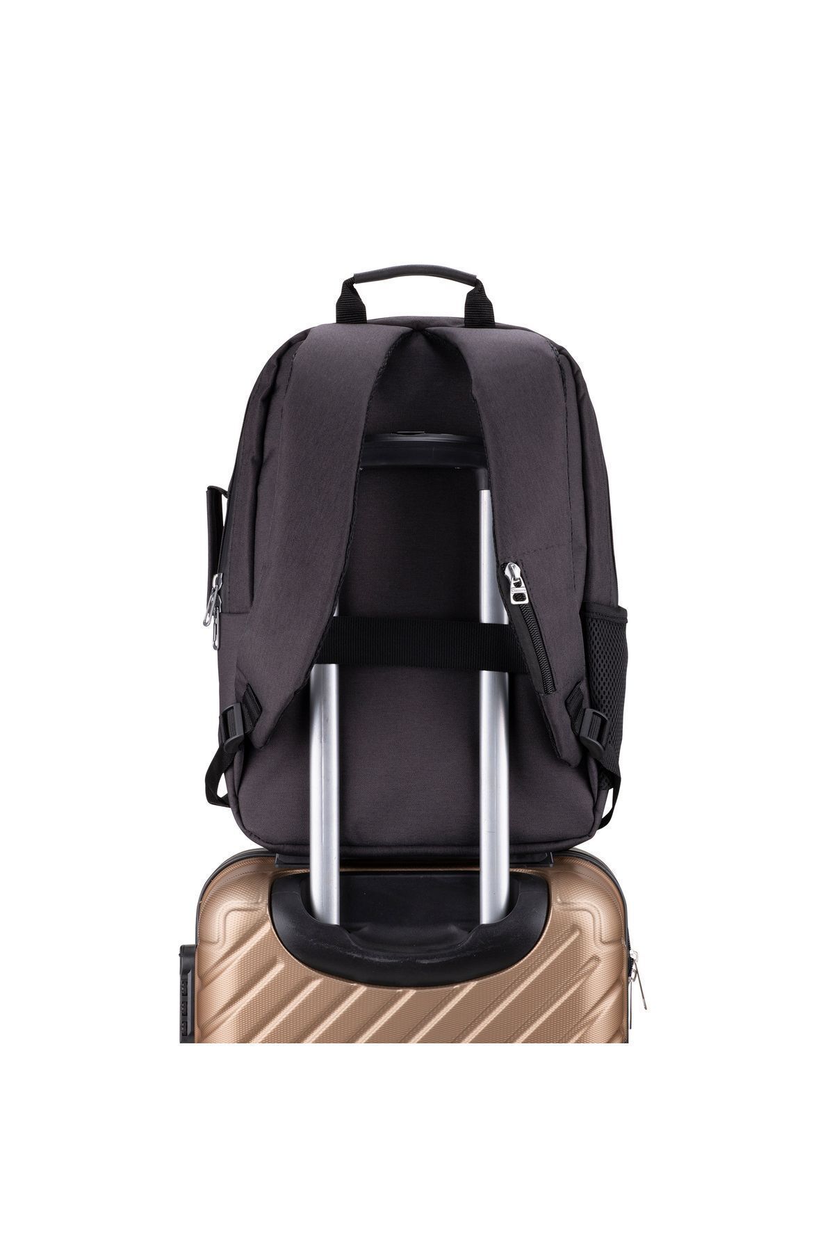 Classone-Bp-Tx304 Combo Series 15.6'' Waterproof Fabric and Zipper Notebook, Laptop Backpack - Anthracite 7