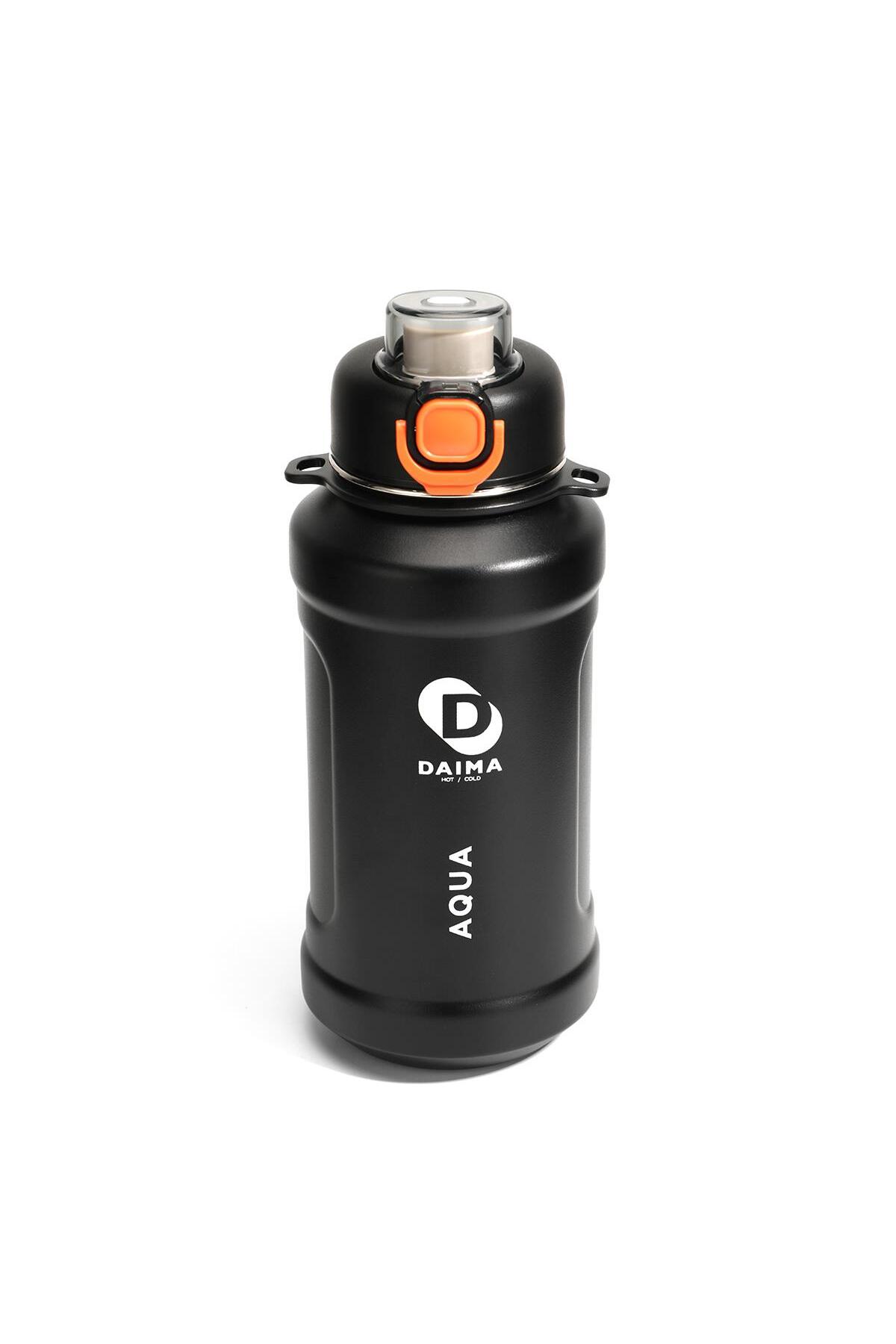 Always Aqua 1000 ML 12 Hours Warm 24 Hours Cold Steel Black Thermos