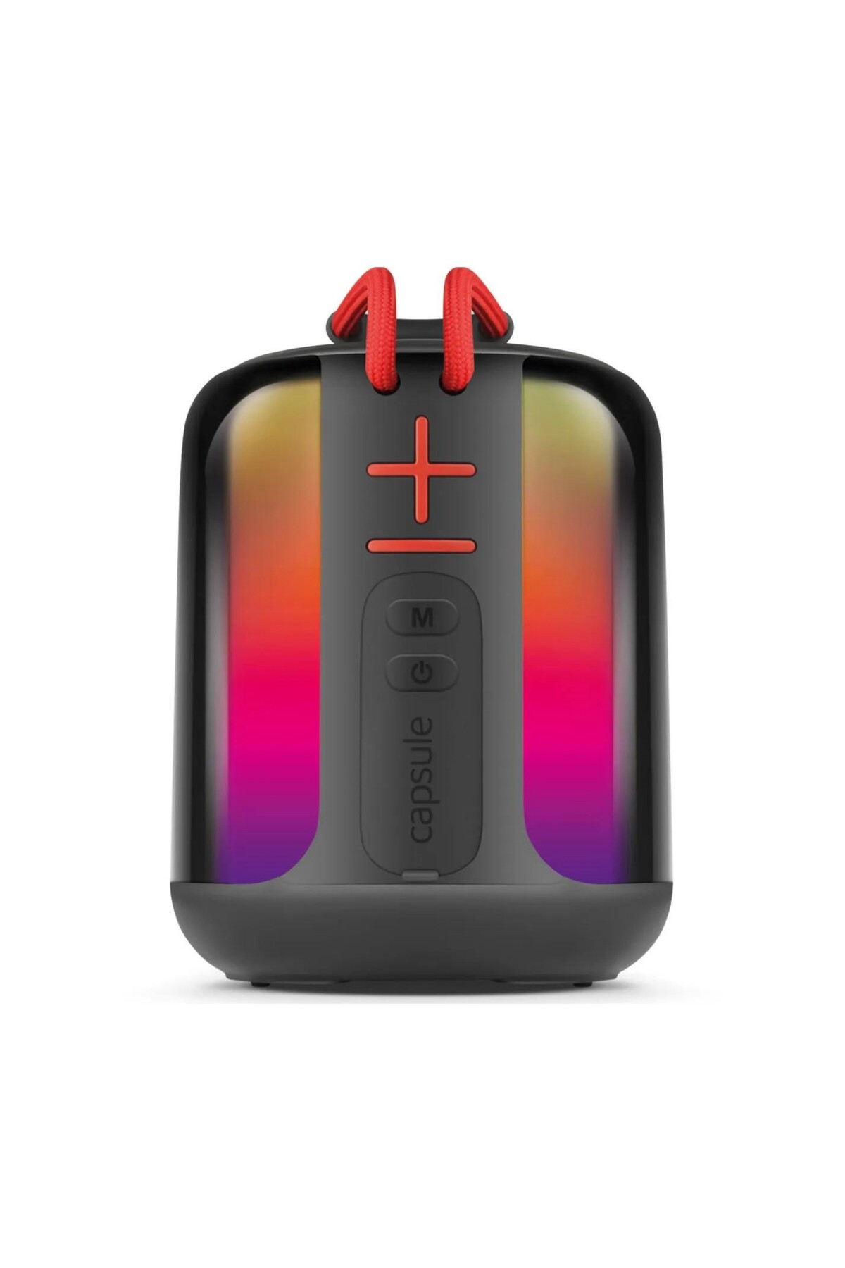 Capsule Taşınabilir Bluetooth Hoparlör Ses Bombası Yüksek Ses Gücü Sese Duyarlı Led Işık 4