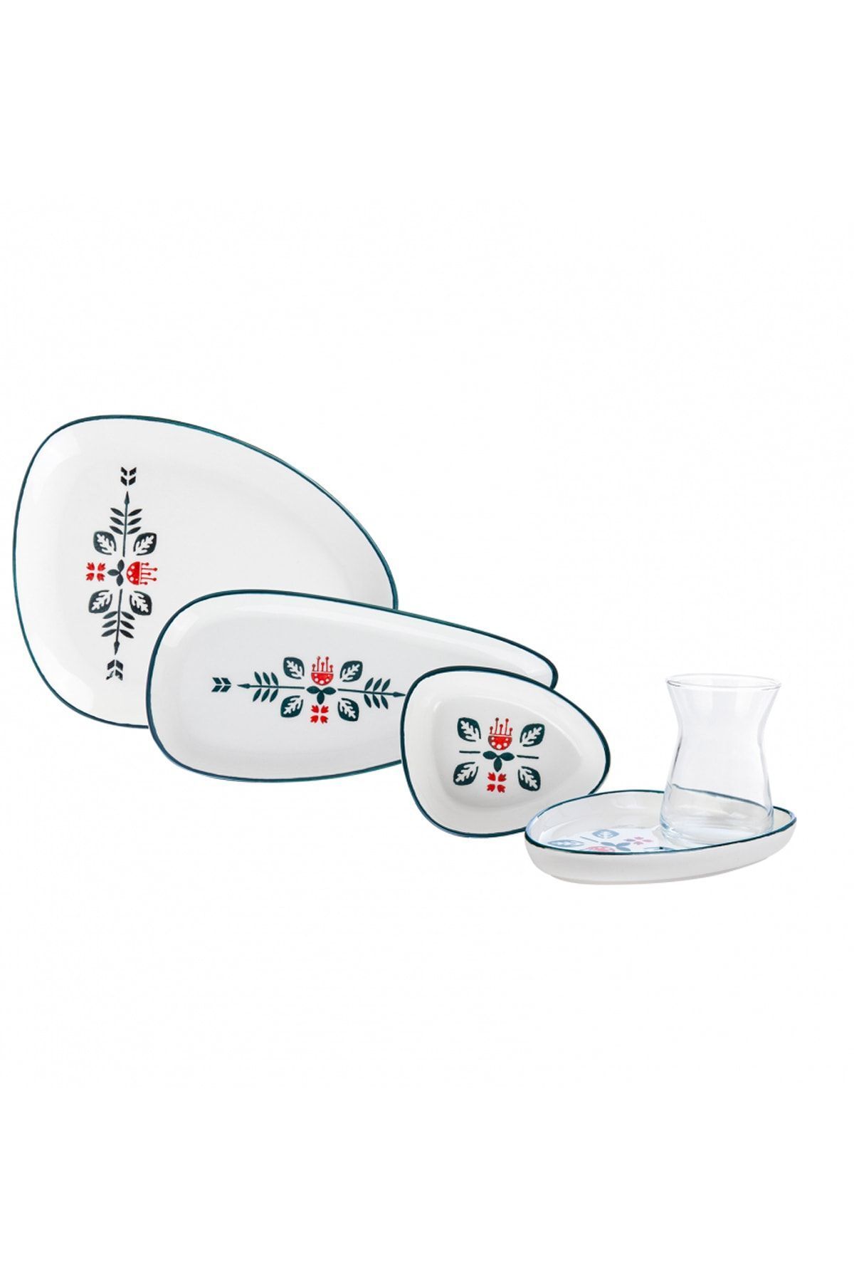 Karaca Emerald 24 Piece Breakfast Set for 6 People Trendyol