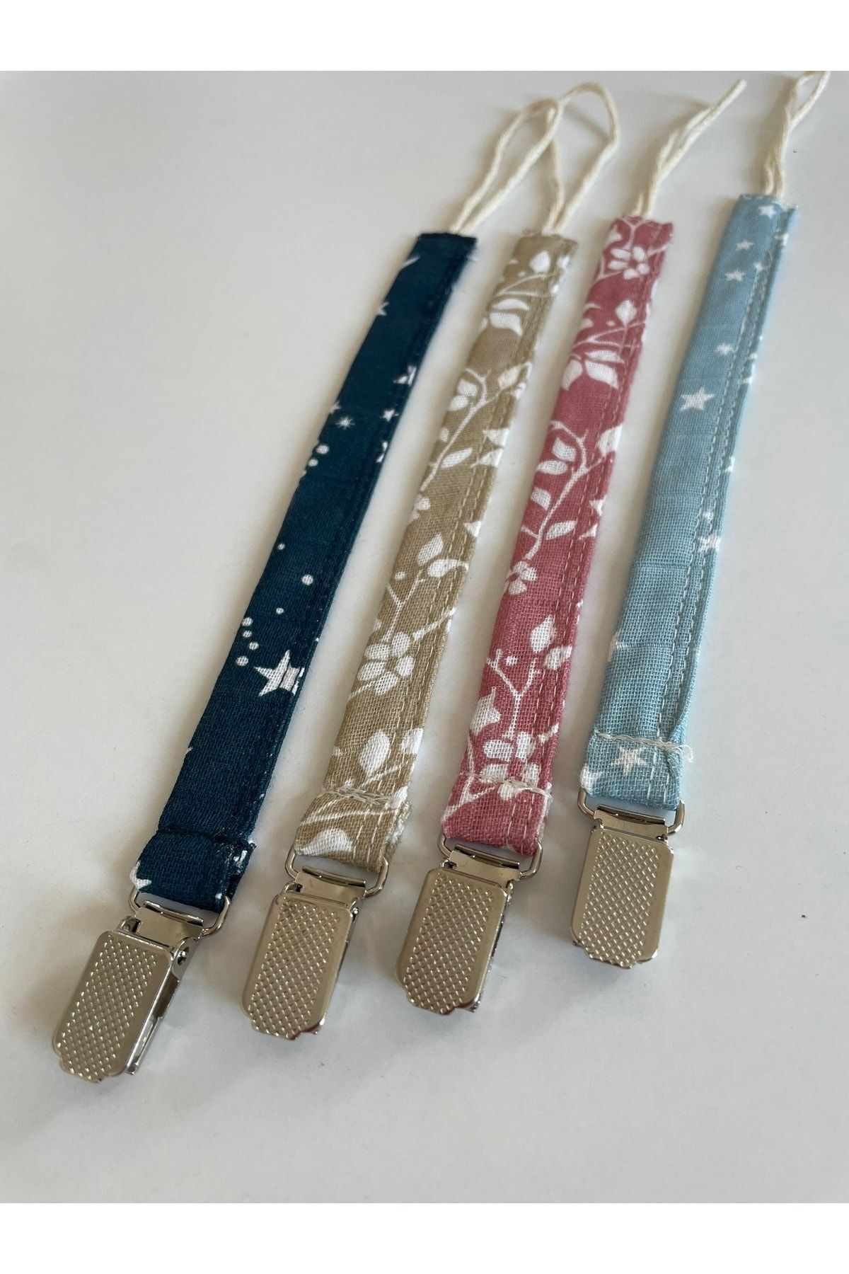 runbaby Run Baby Desenli Müslin Emzik Askı Set ( 4 Adet) fotoğrafı 3 (önizleme)