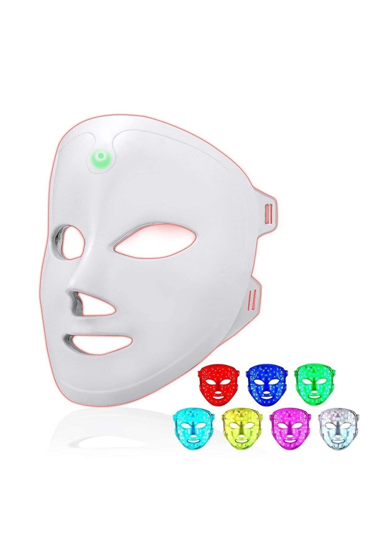 FOSILAVM 7 Renk Led Yüz Maskesi Foton Işık Akne Tedavisi Cilt Sıkılaştırıcı Kaldırma Güzellik Maskesi