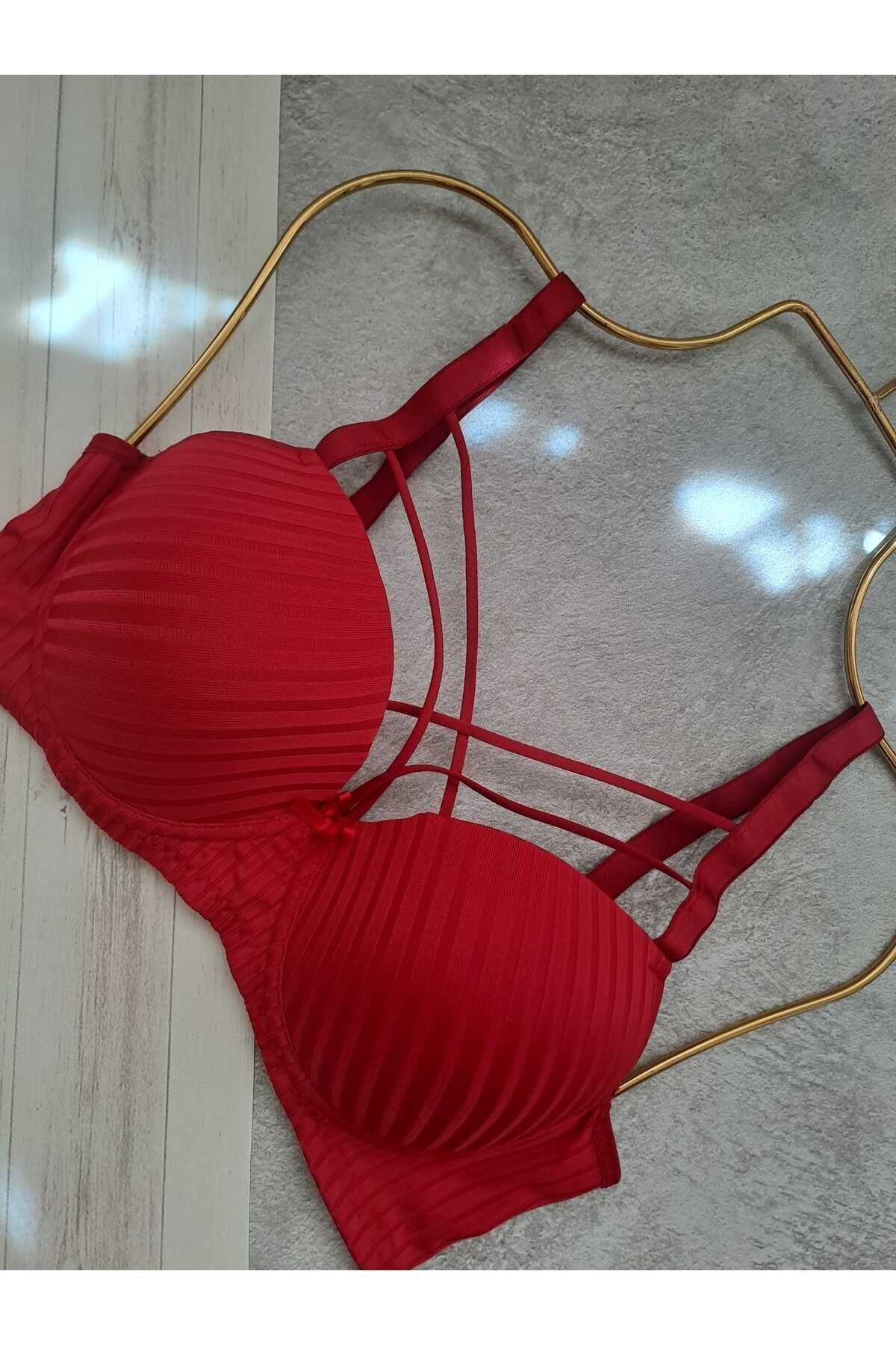 NARIYA  Kadın Büyük Beden C Cup Toparlayıcı Sütyen Günlük Boş Cup Balenli Toplayıcı Sütyen Yarım Atlet - Görsel 6