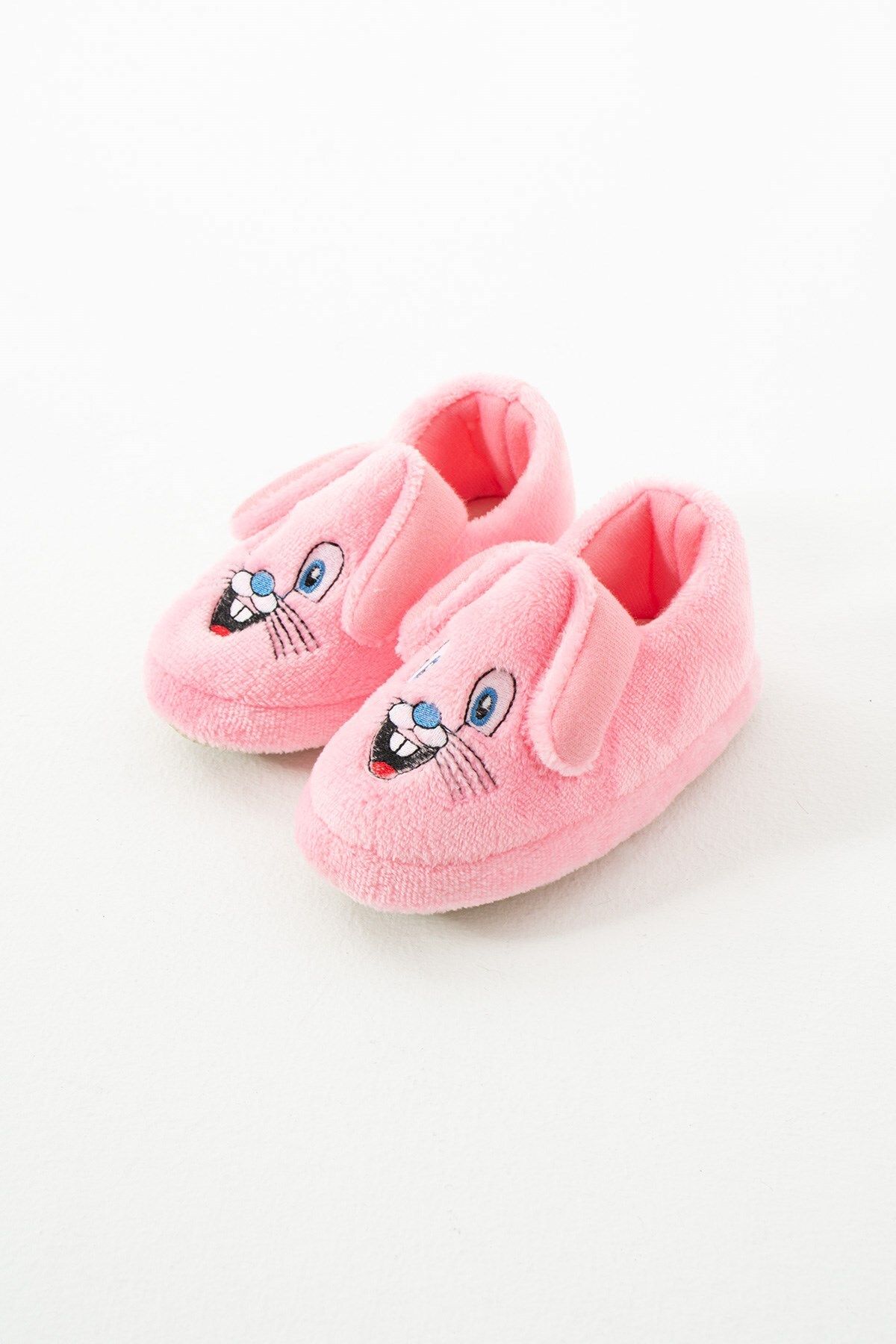 AlbiShoes-شبشب بناتي - حذاء حضانة منزلي لطيف على شكل أرنب، مبطن بالقطن 5