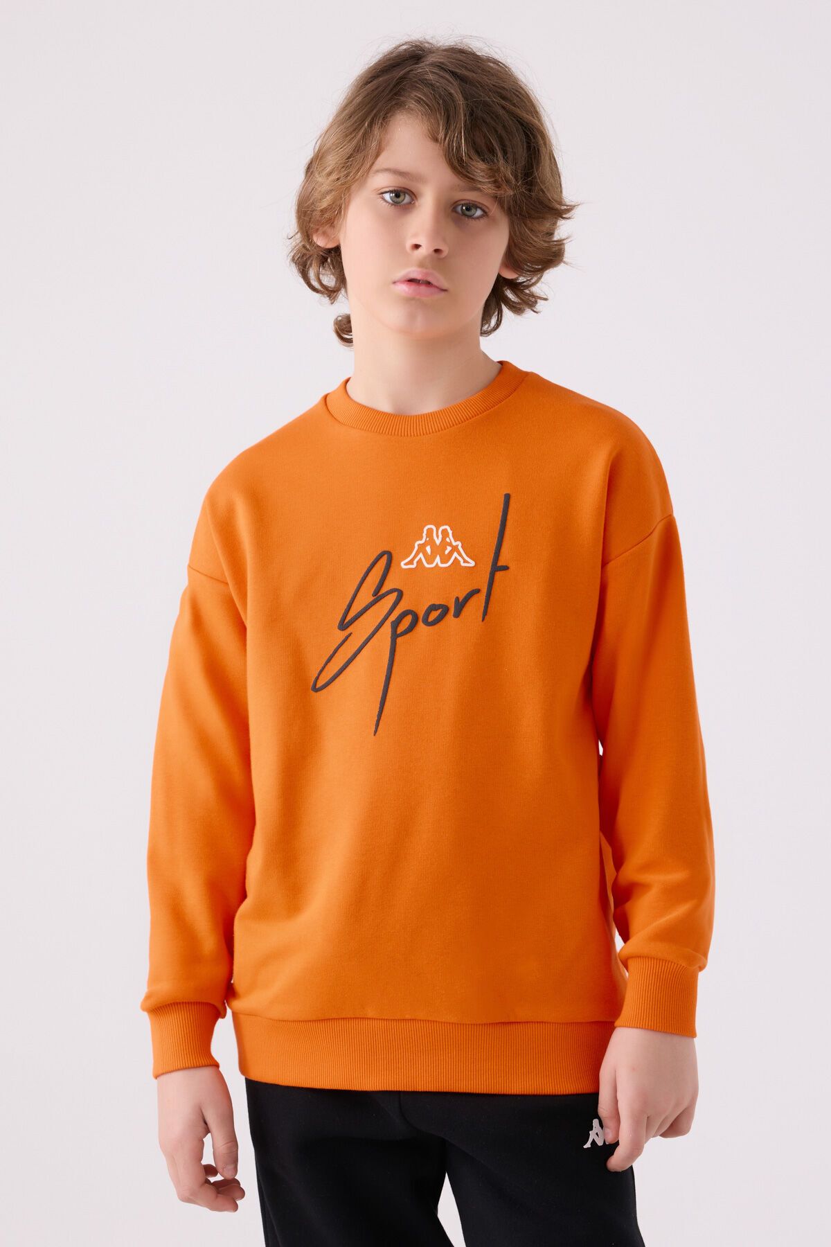 Kappa sweatshirt orange clearance