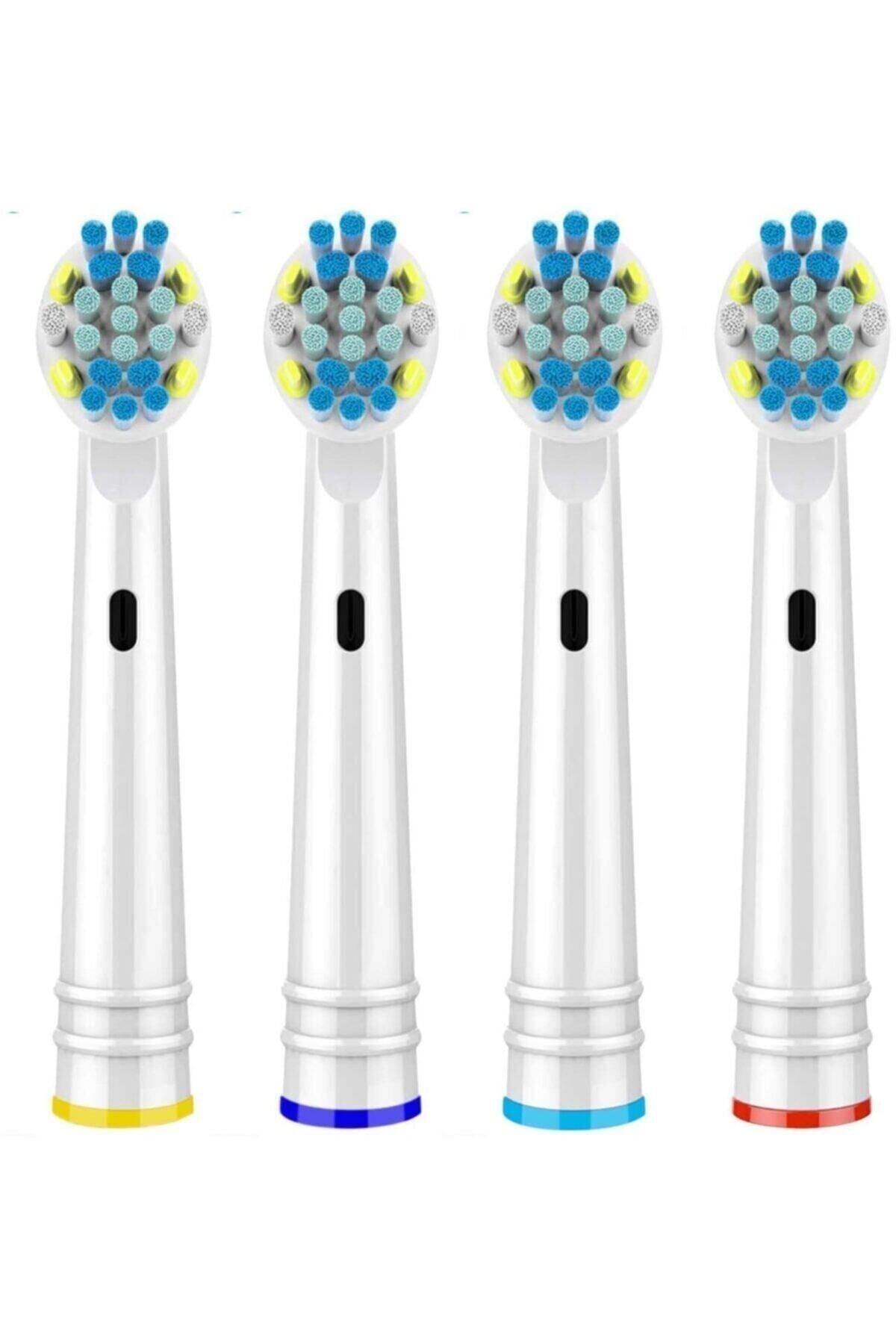 Orident Şarjlı Diş Fırçası Oral-b Uyumlu Floss Action 4’lü Dış Fırçası Yedek Başlığı