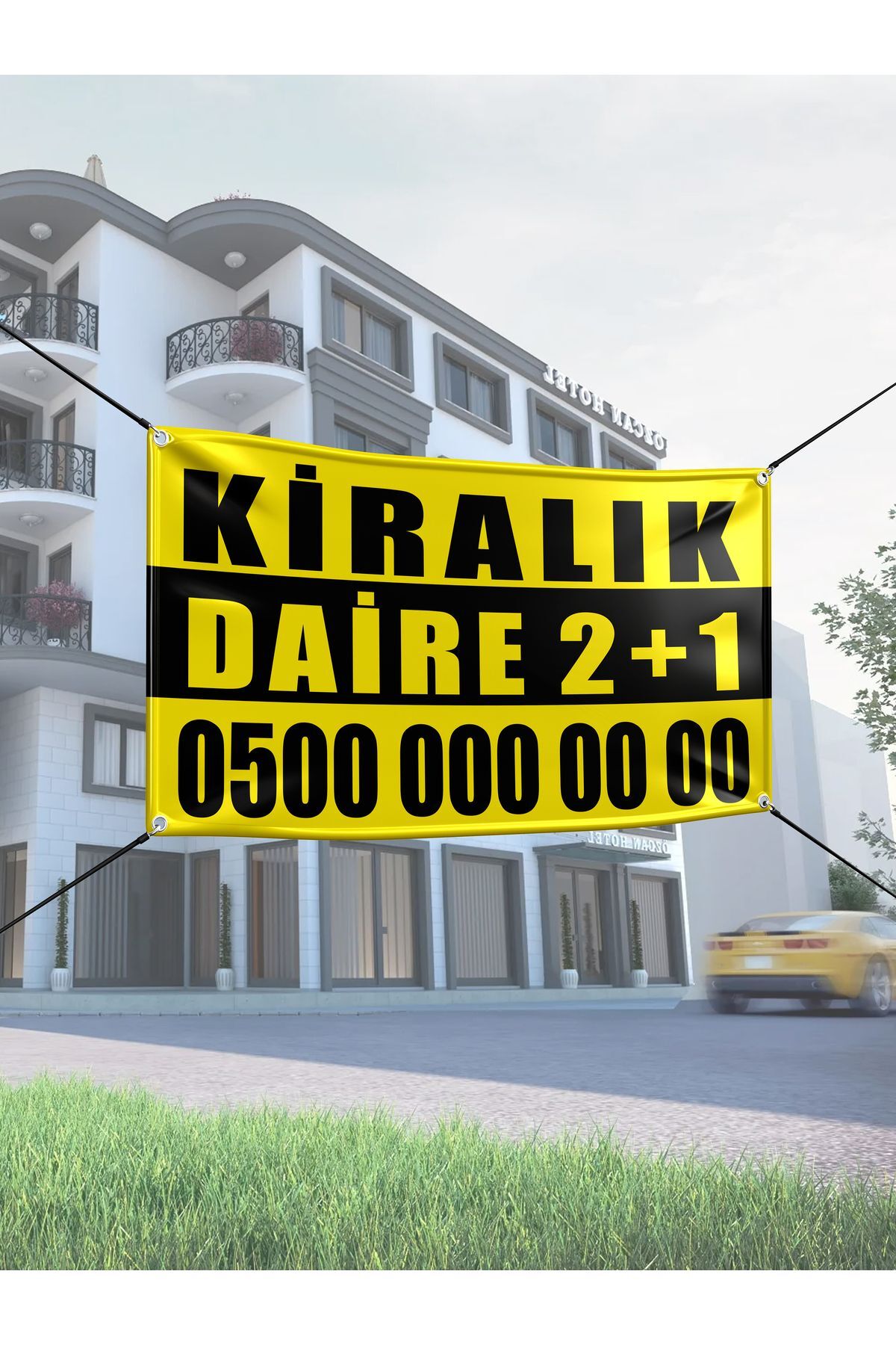 For Rent - Sale Banner Fade Proof Printing Odorless Long Lasting 105cm Width - 55cm LENGTH