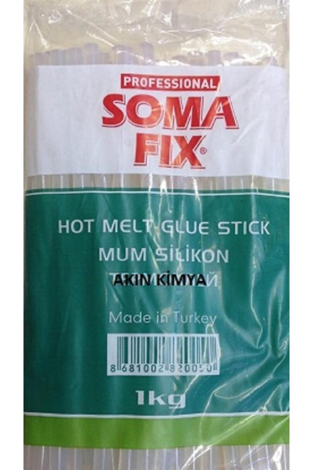 1 kg 11.3x300 Mm Kalın Somafıx Mum Silikon Çubuk Sıcak Şeffaf