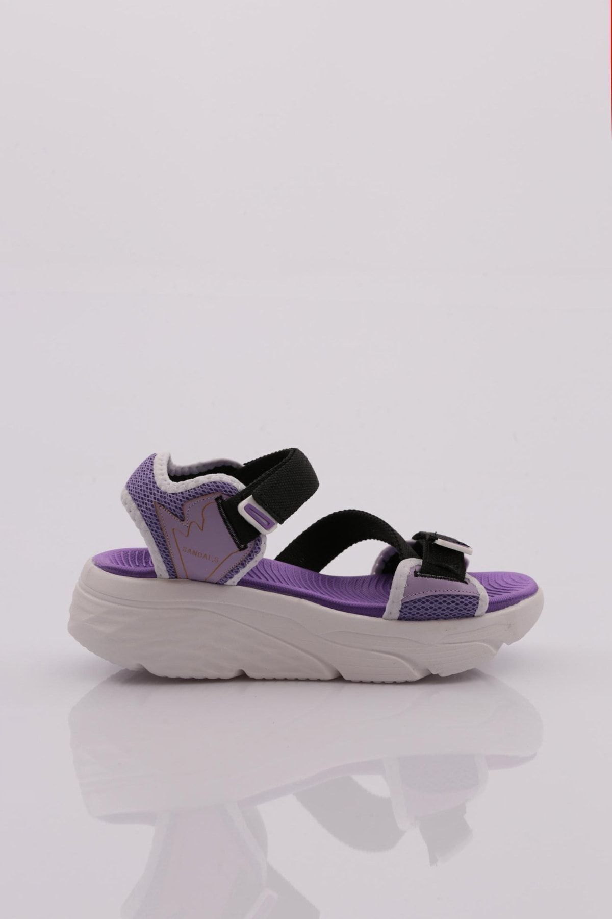 DGN-12593376   Number Women's Lilac Black Sandals 1