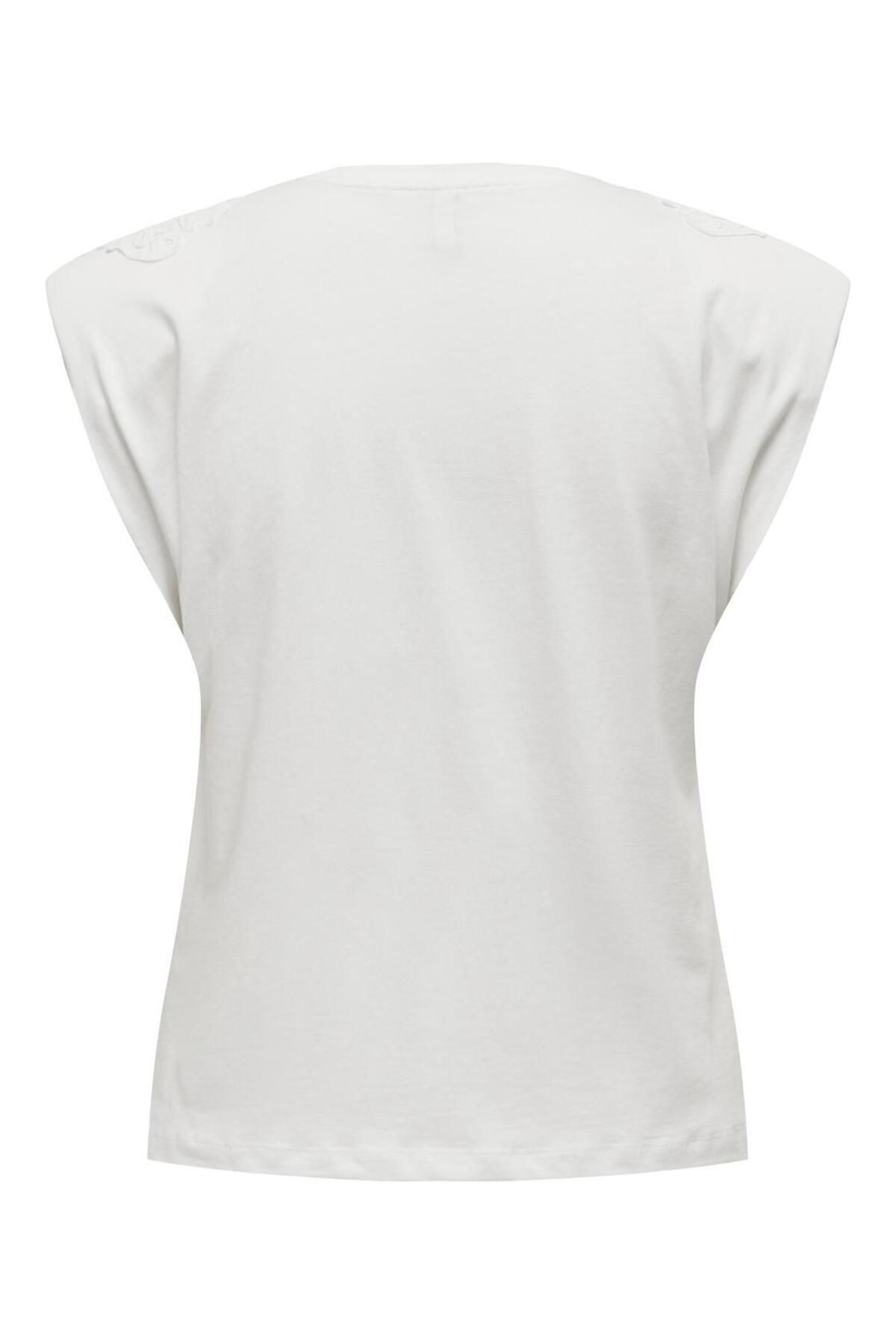 ONLY-تي شيرت ONLHENRIETTA LIFE - S/L Top Box JRS 100% قطن 7