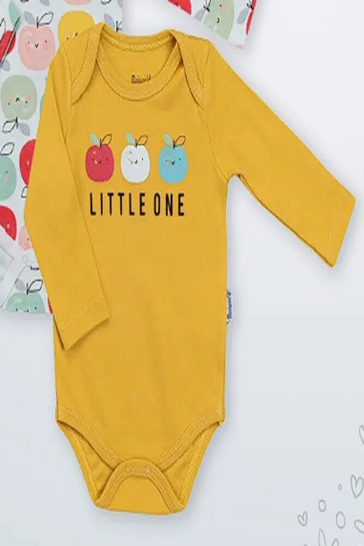 بادی نوزادی پسرانه – دخترانه زرد Esmilda | TYC6F451581DE78900 اورجینال - تصویر 2
