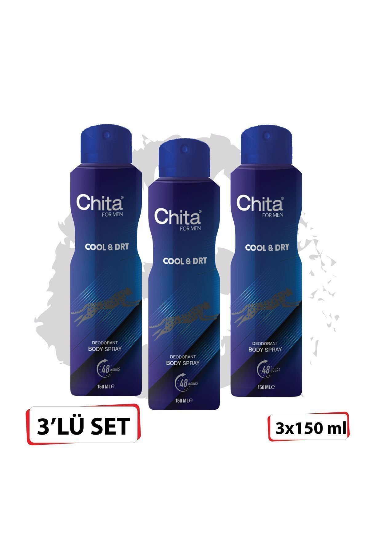 دئودورانت چیتا 150 میلی لیتر خنک و خشک*3 Chita