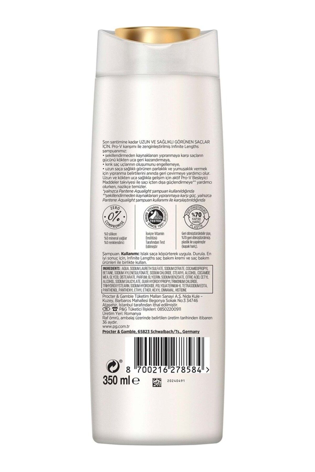 Pantene-Pro-V Infinite Lengths - 3-Piece 400 ml Shampoo Set 6