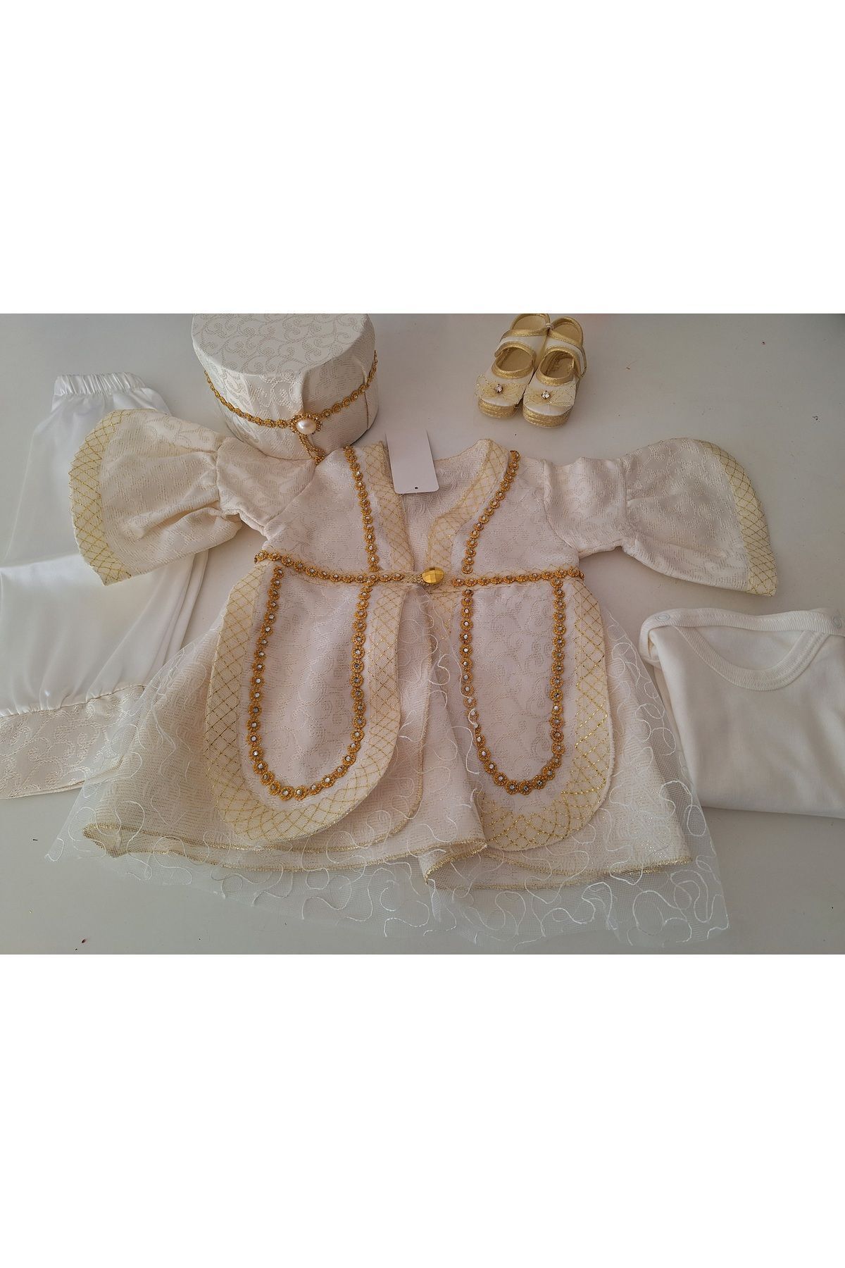 biyan collection Kız Bebek Mevlütlük Kına Takımı Kınalık Hürrem Set Bebek Hediyelik fotoğrafı 5 (önizleme)