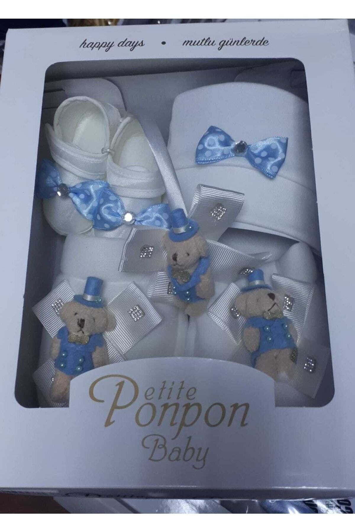 biyan collection Kız Erkek Bebek Anne Bebek Lohusa Seti Terlik Taç 4'lü Yenidoğan Hamile Hediyelik Set Gift fotoğrafı 2 (önizleme)