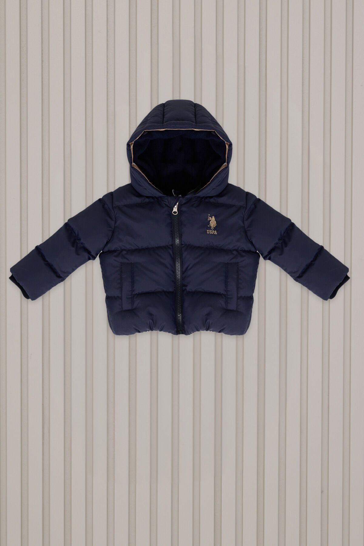 U.S. Polo Assn. Baby Boy Navy Blue Polo Coat Usb2192 Trendyol