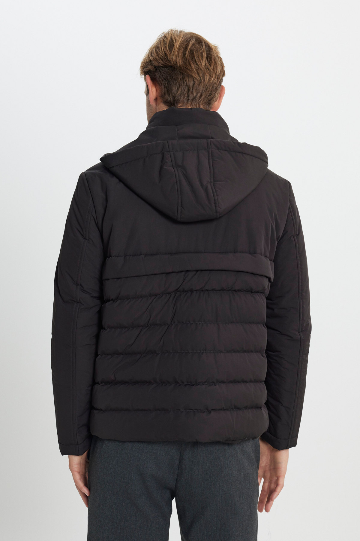 کاپشن مردانه مشکی آلتین ییلدیز | ETE082510047 اورجینال - تصویر 6