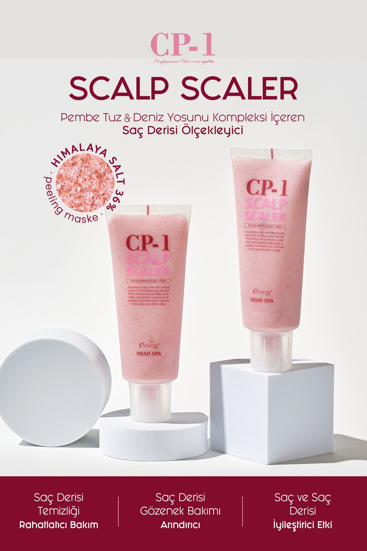 ESTHETIC HOUSE-Cp-1 - 200 Ml Pink Salt Peeling Scalp Scaler Containing Pink Himalayan Salt 2