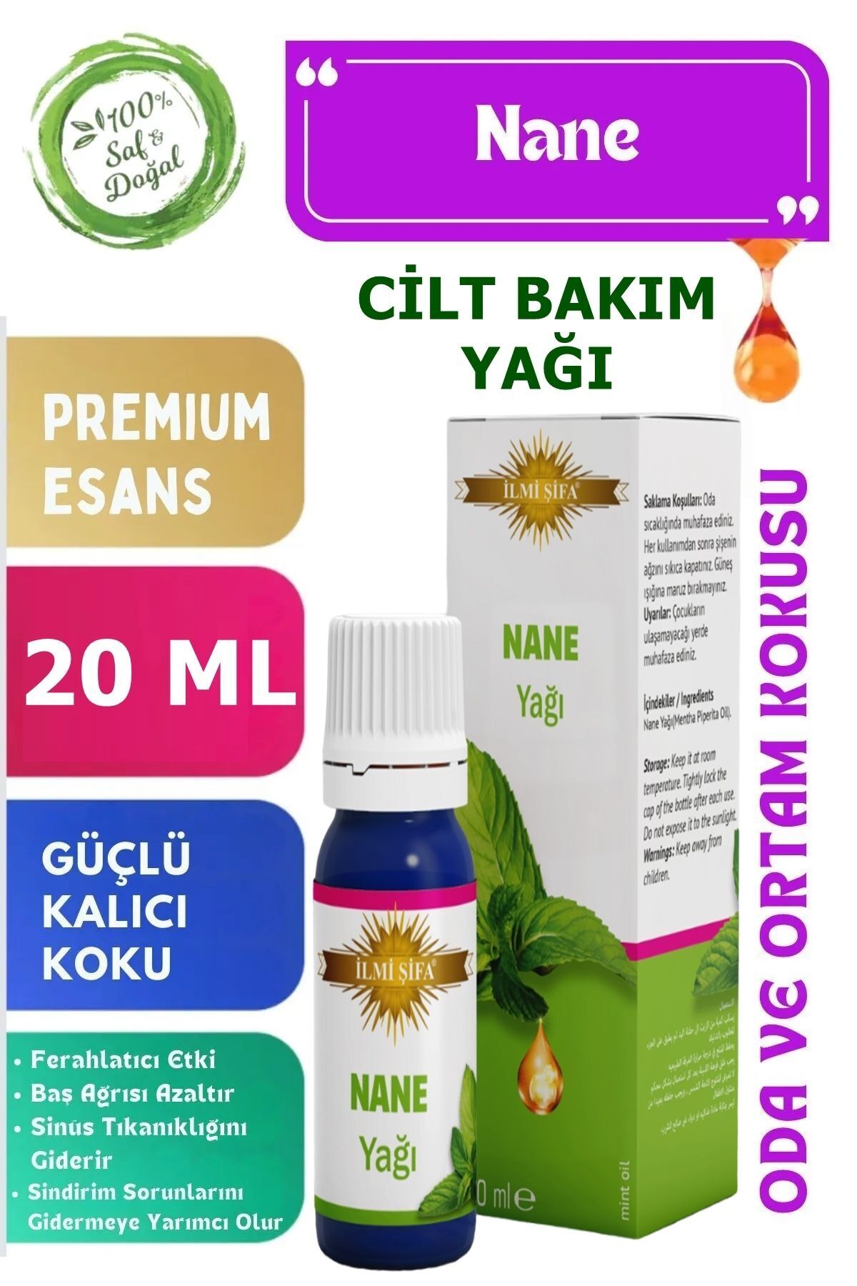 Nane Yağı 20 ml (CANLANMA, TEMİZLİK RAHATLATICI VE FERAHLATICI) — تصویر 5 از 8