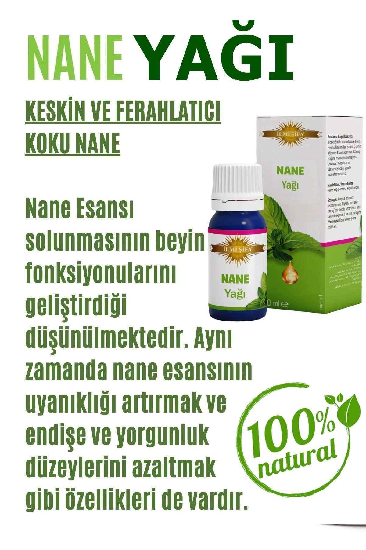 Nane Yağı 20 ml (CANLANMA, TEMİZLİK RAHATLATICI VE FERAHLATICI) — تصویر 4 از 8