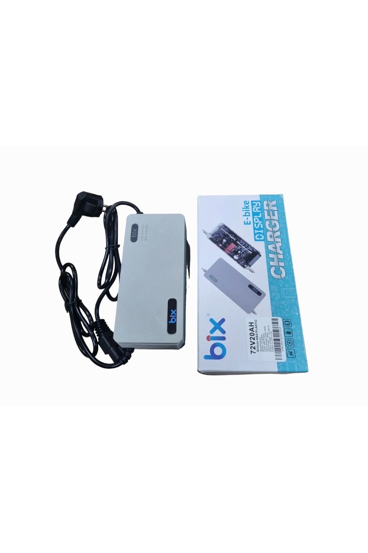 Bix E-bike Elektrikli Bisiklet 72v 20 Ah Amper Su Geçirmez Suya Dayanıklı Şarj Aleti