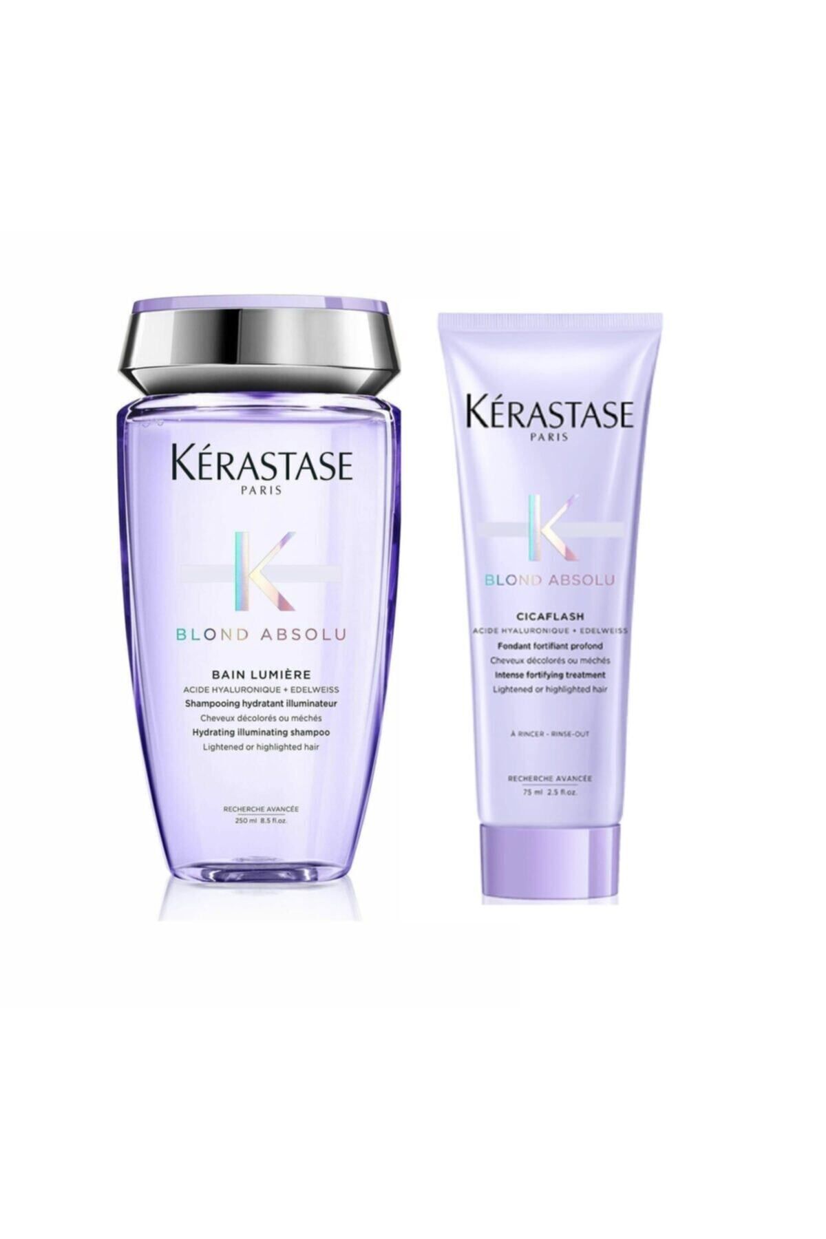 شامپو بلوند ابسولو بین لومیر 250 میلی لیتر + نرم کننده سیکافلش بلوند ابسولو 75 میلی لیتر Kerastase