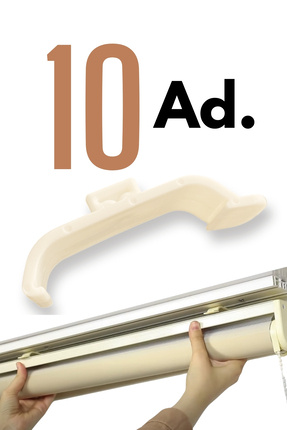 Bilarch Zebra Perde Pratik Kornişe Takma Aparatı (GENİŞ BOY) 10 Adet