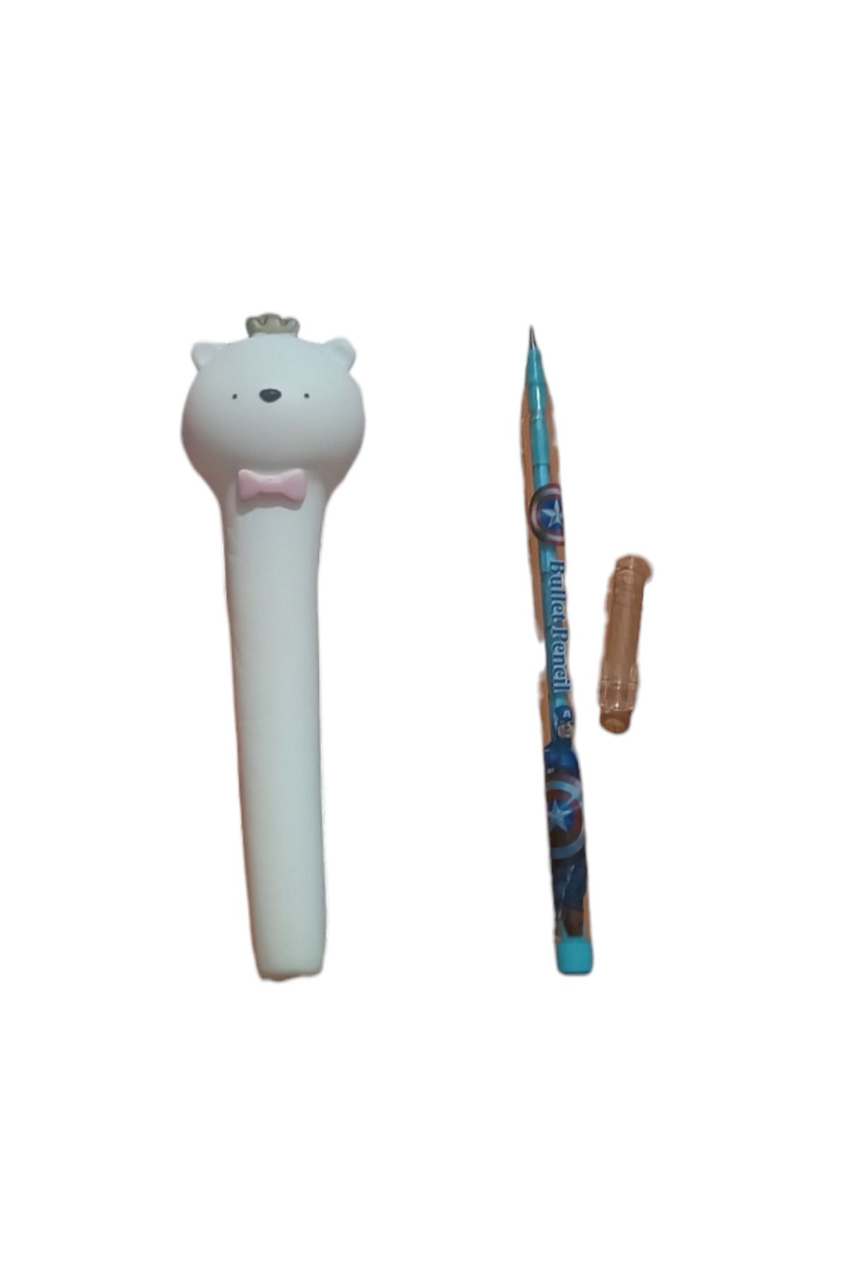 MİNGODAN-Teddy Bear Squishy Pencil Set - Cute and Colorful, Ornamental and Laying Eggs 1