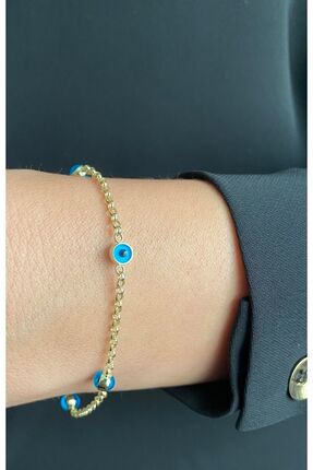 Goldlife jewellery Kadın Altın Nazar Boncuklu Bileklik