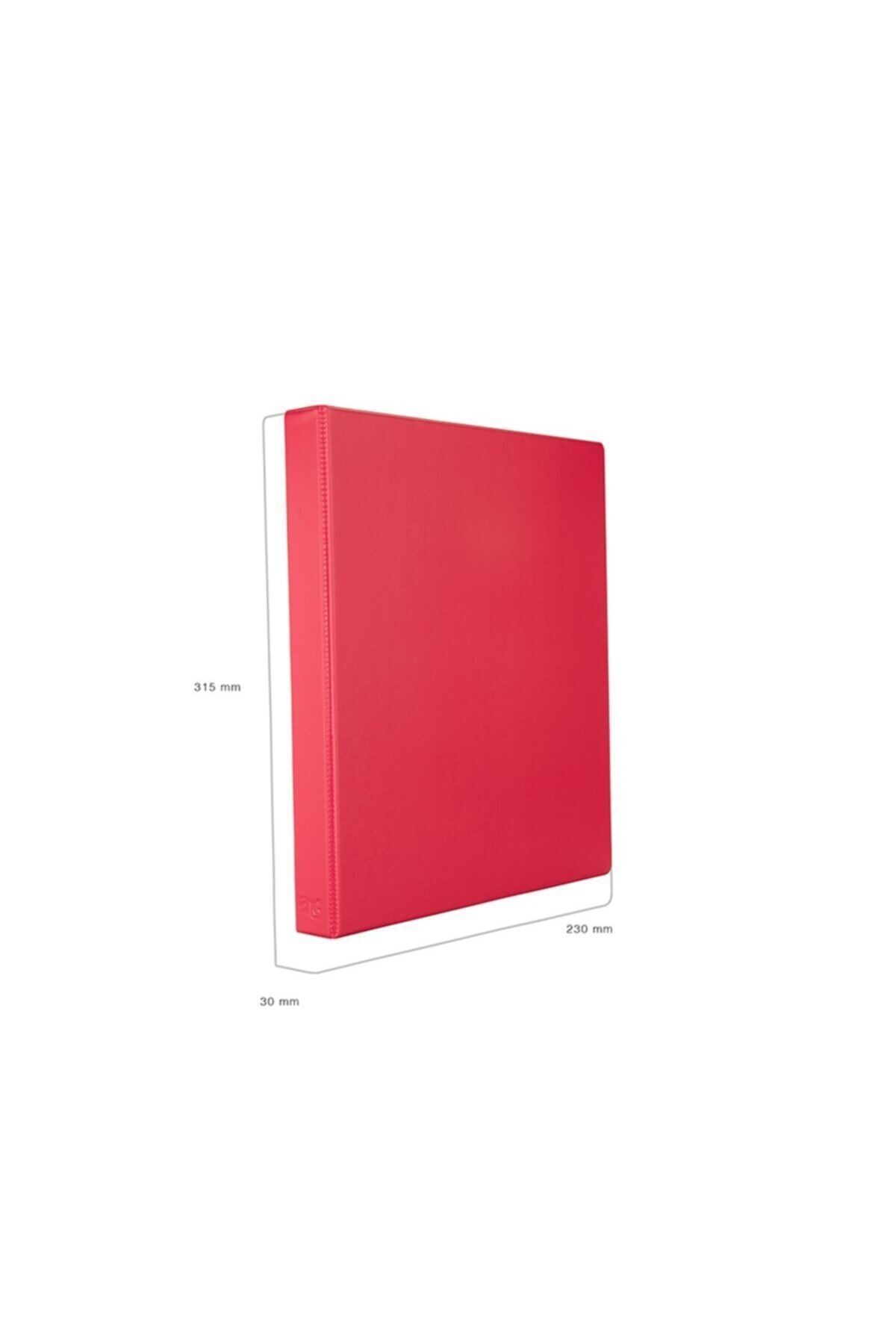 2K-A4 PVC 2 Ringed Student and Office Type Document Presentation Folder with Inner Pocket 27x32 Cm (200 Sheets) 2