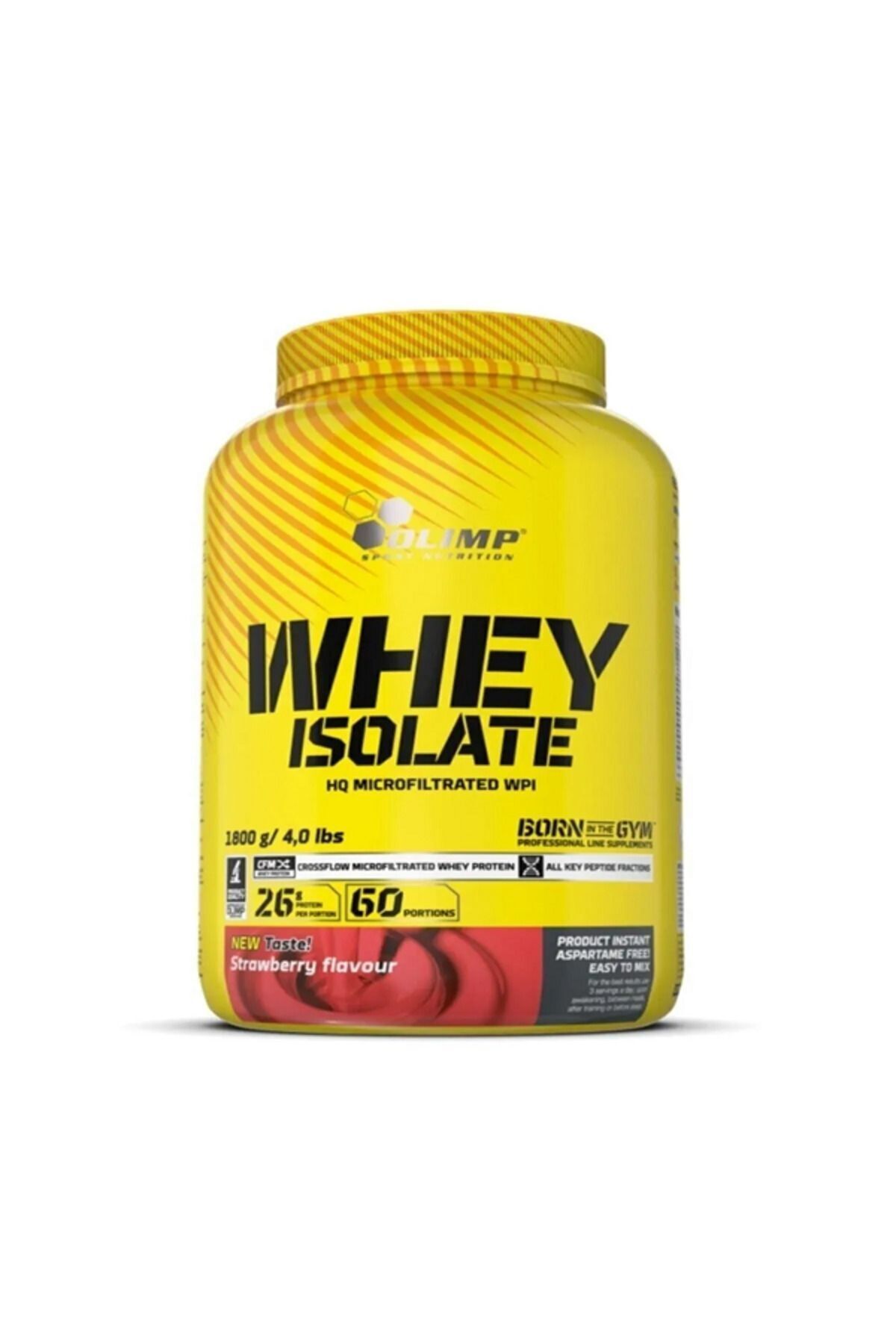 Olimp Pure Whey Isolate 1800 Gr Çilek Aromalı Izole Protein Tozu