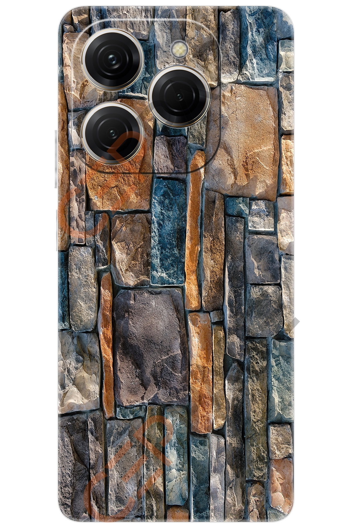 Spark 20 PRO (KJ6) Compatible Sheath Pattern Printed Silicone Stone Wall NGO:233 CP-bUC2E1C