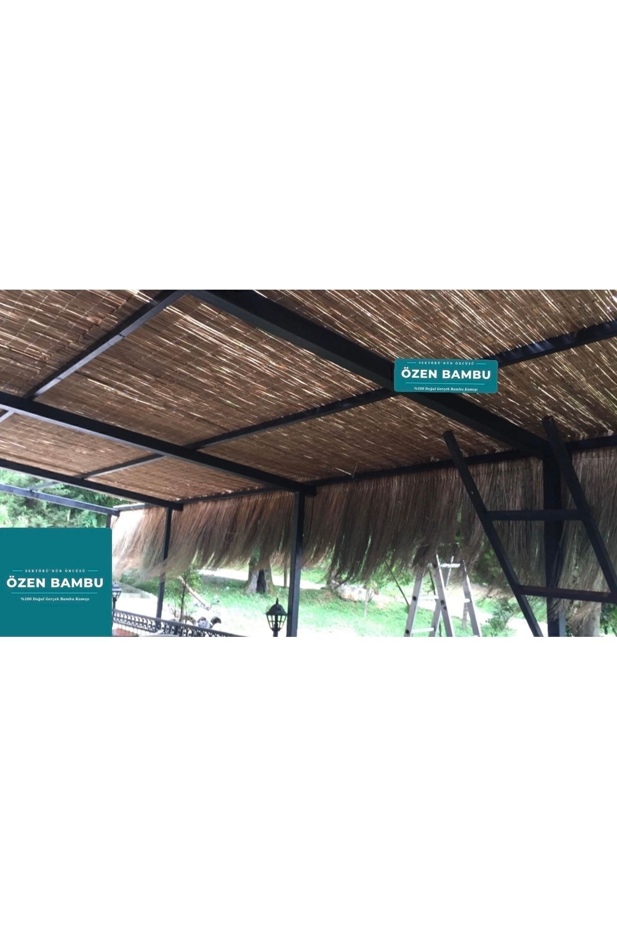 Cane Wire Mesh Canopy Bamboo Fence 2 Meters X 5 Meters