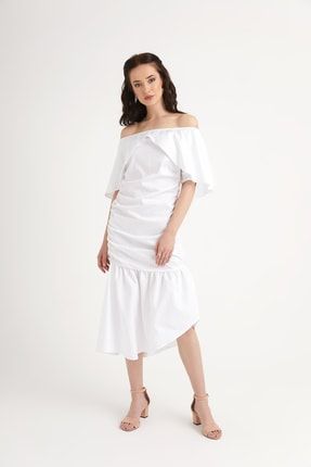 Kadın Beyaz Elbise QNT2004