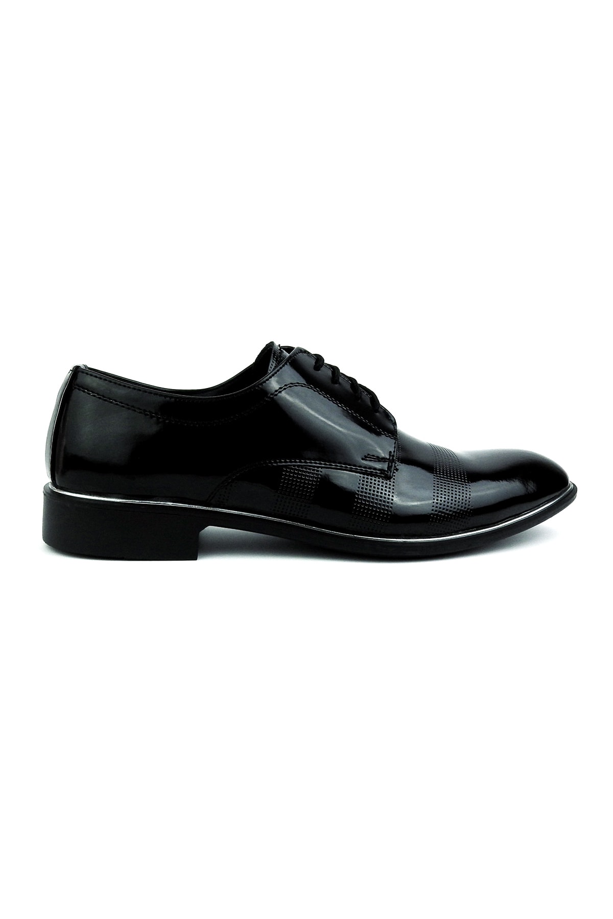 Gencol Erkek Siyah Rugan Klasik Ayakkabı H407