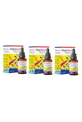 Vitasanol Drops Acd Damla 30 ml 3 Adet ST00181